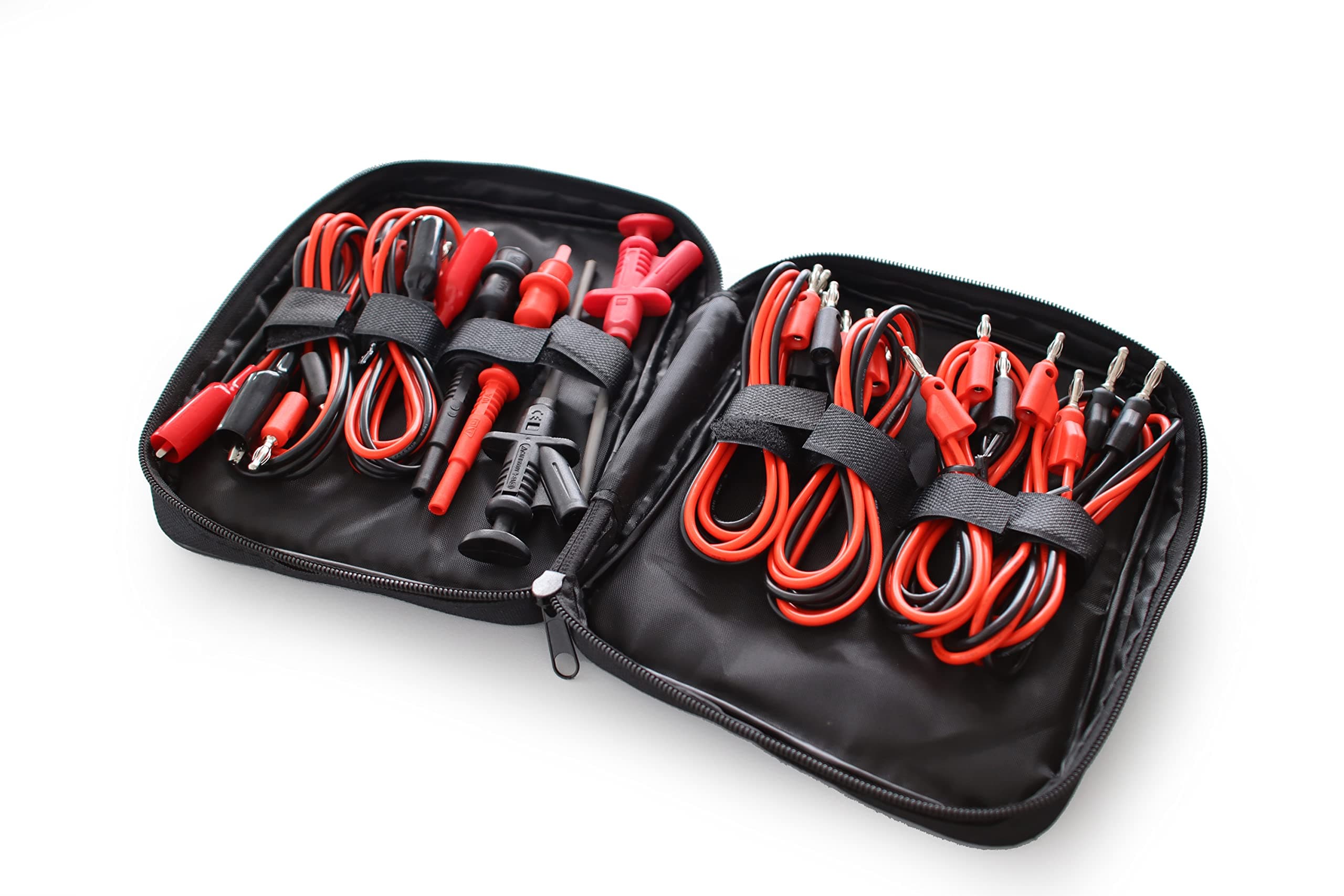 8201 Measuring Accessory Set for Laboratory Power Supply and Multimeter Measuring Tips, Electrical Terminals, Laboratory Cables with Banana Plug 4 mm, Crocodile Clips with Cable, Test Leads,