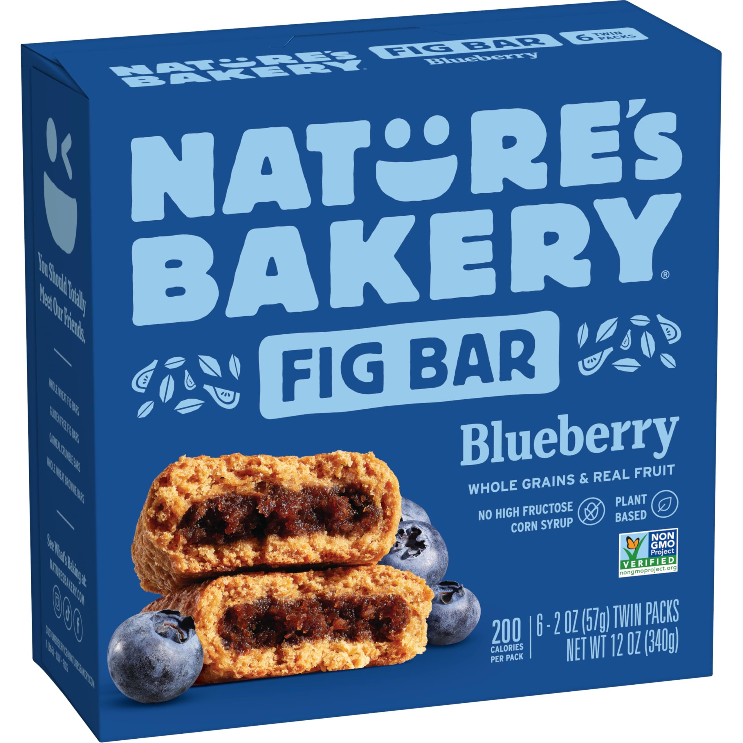 Nature's Bakery Blueberry Fig Bars, 2 Oz, 6 Ct