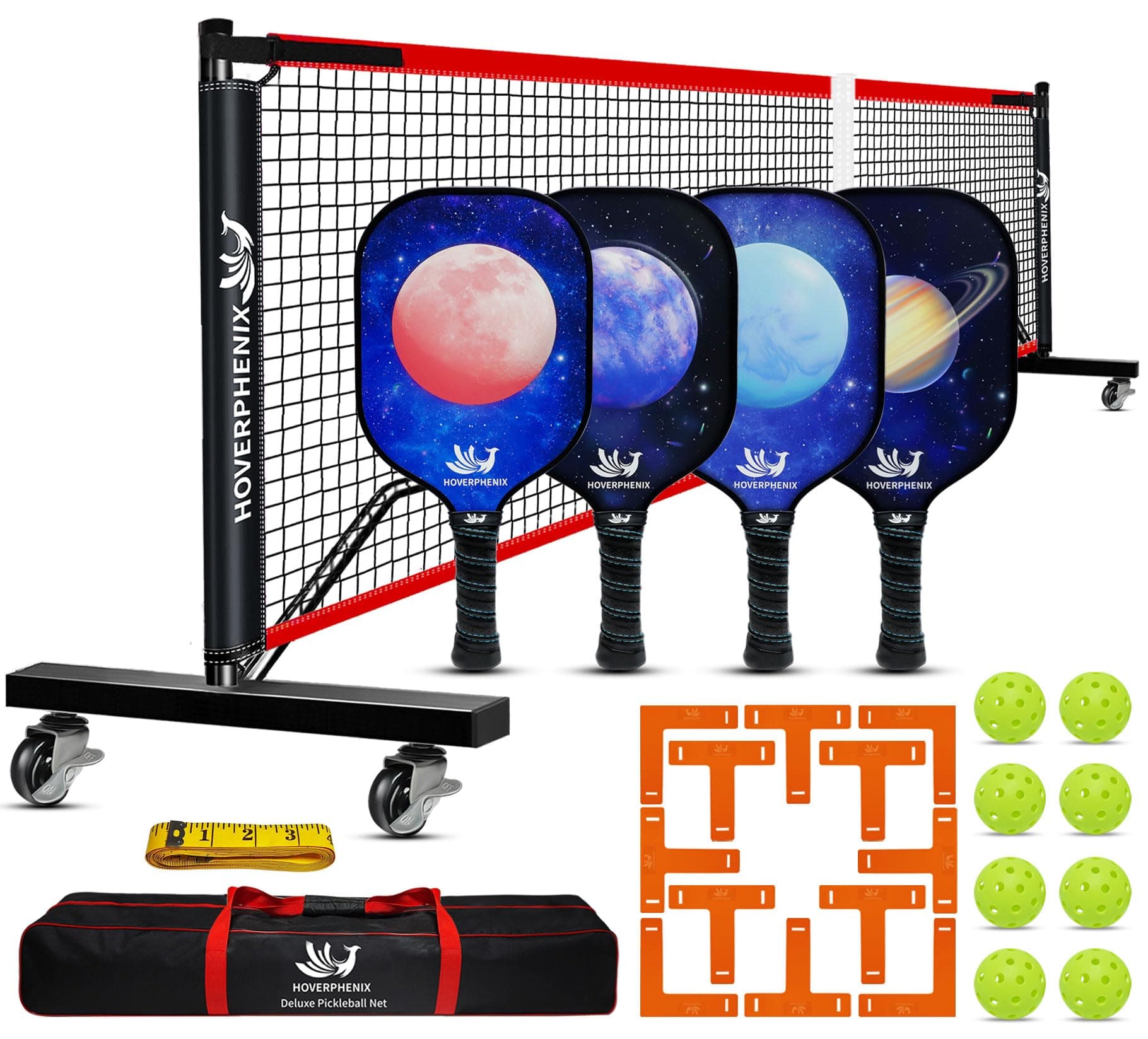 Pickleball Net Set with Wheels