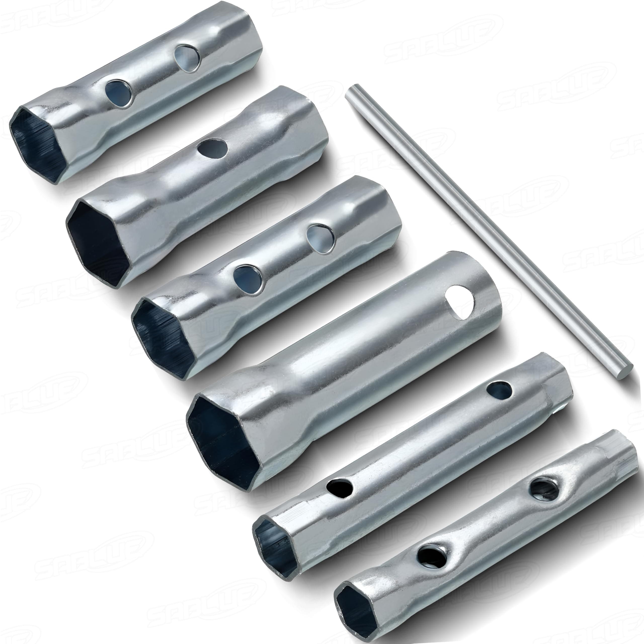 SABLUE 6-Pcs Dual-Ended Spark Plug Socket Wrench Set - Extended Reach & Deep ...