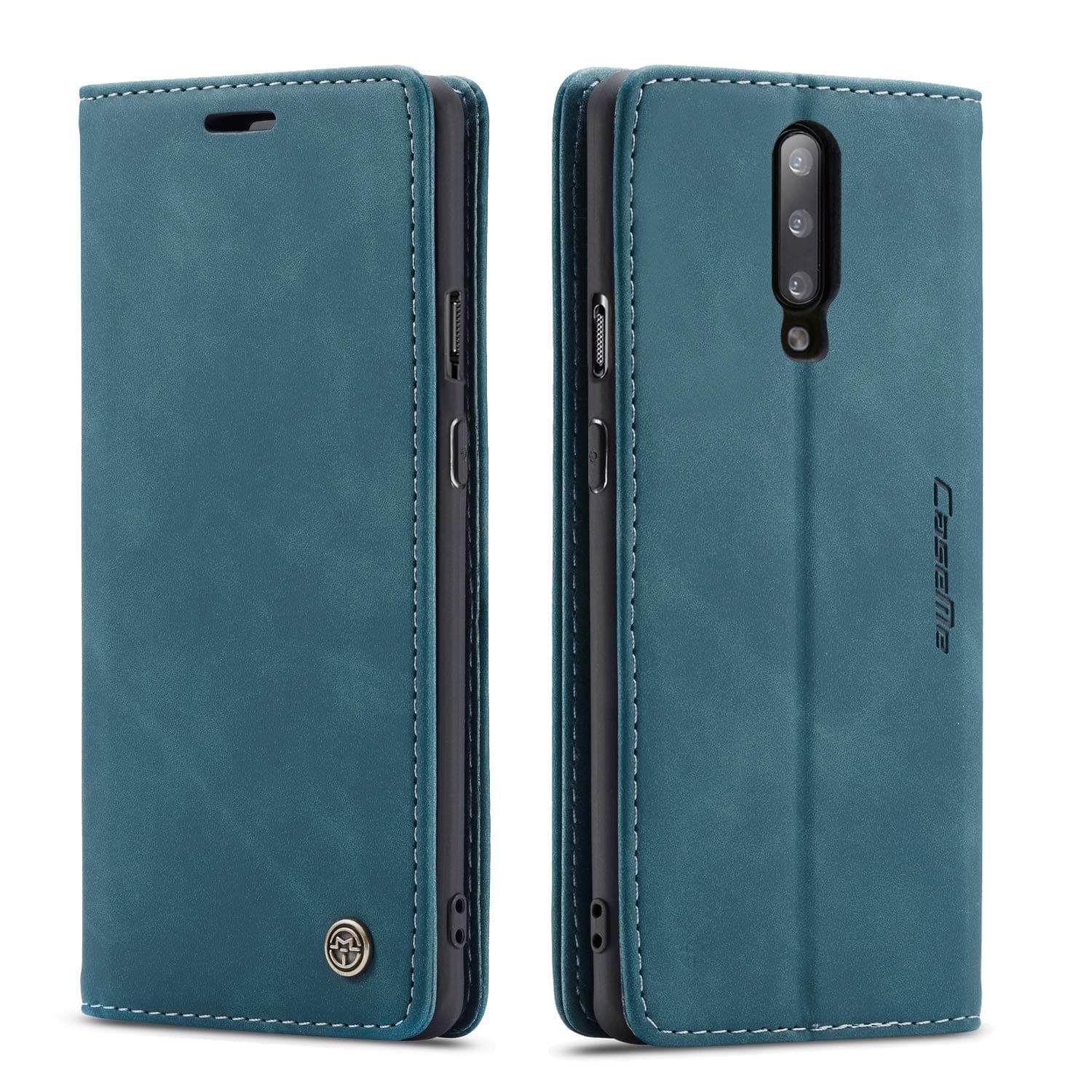MAITER Bpowe OnePlus 7 Pro Case, Classic Leather Wallet Case Design with Card Slot and Magnetic Closure Flip Fold Case for OnePlus 7 Pro