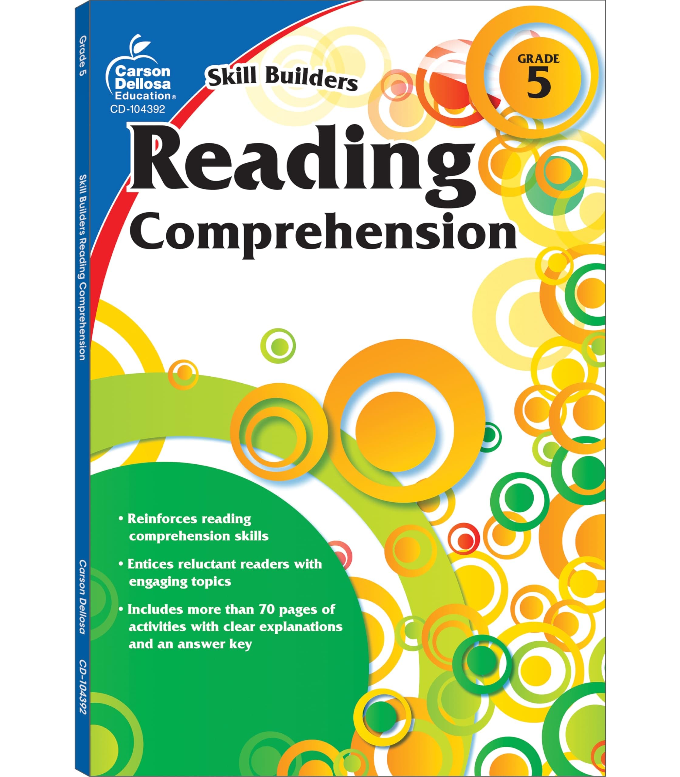 Carson Dellosa Skill Builders Reading Comprehension 5th Grade Workbook, Fiction and Nonfiction Passages, Greek Mythology, and More, Classroom or Homeschool Curriculum