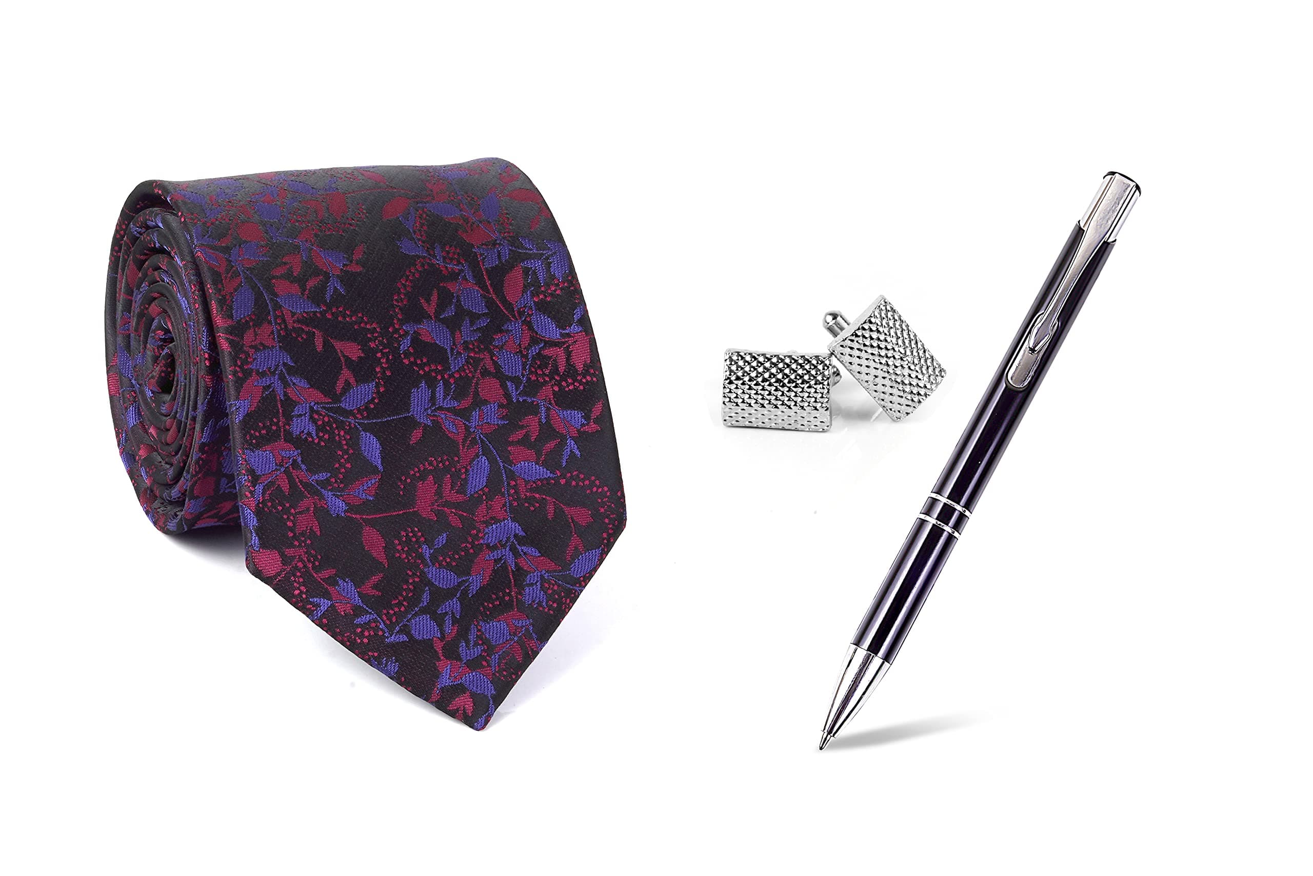 AehtMen's Necktie, Cufflink, Pen Set 1924 TPC Blue