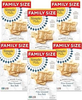 Simple Mills Fine Ground Sea Salt Almond Flour ers Family Size, Pack of 6