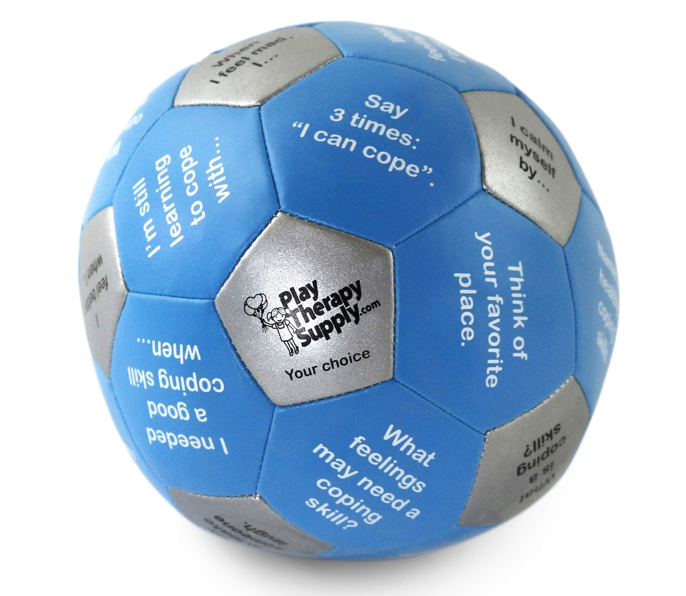 The Coping Skills Thumball, Group Activity for Teaching and Learning How to Cope with Anxiety, Depression, ADHD, Anger, Stress, Substance Abuse, Negative Thinking, and More