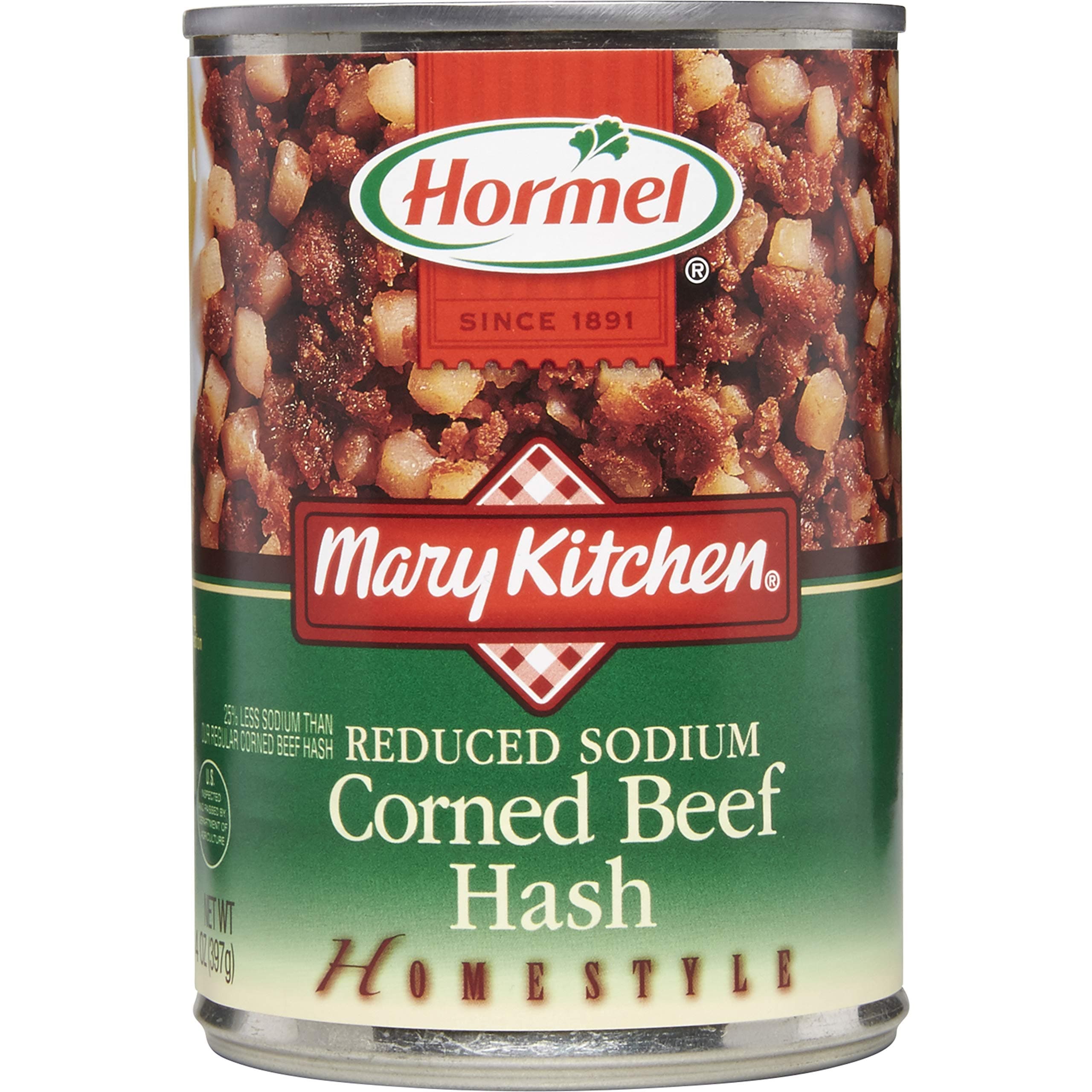 MARY KITCHEN Hash Reduced Sodium Corned Beef, 15 Ounce