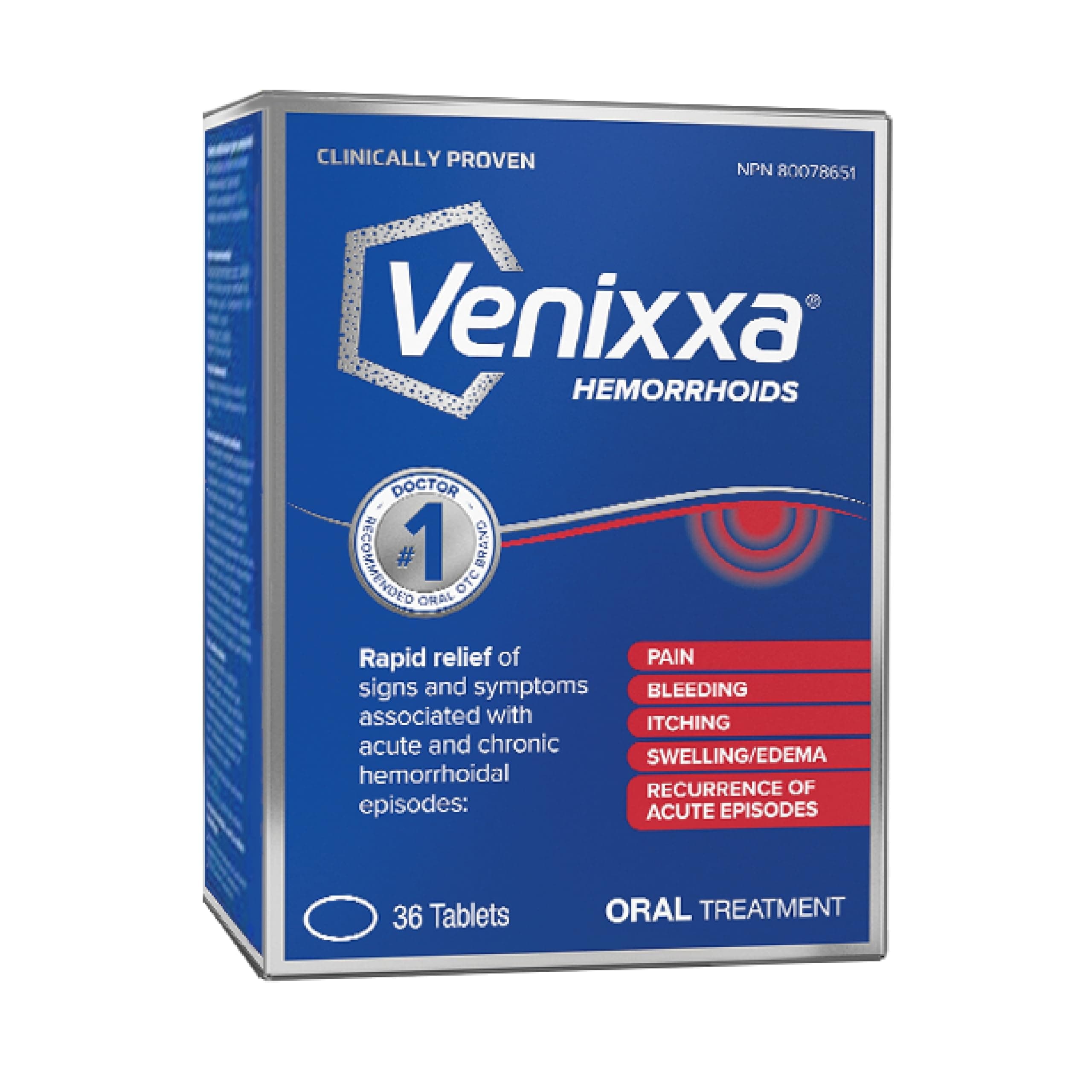 VENIXXA 500MG Hemorrhoids 36'S
