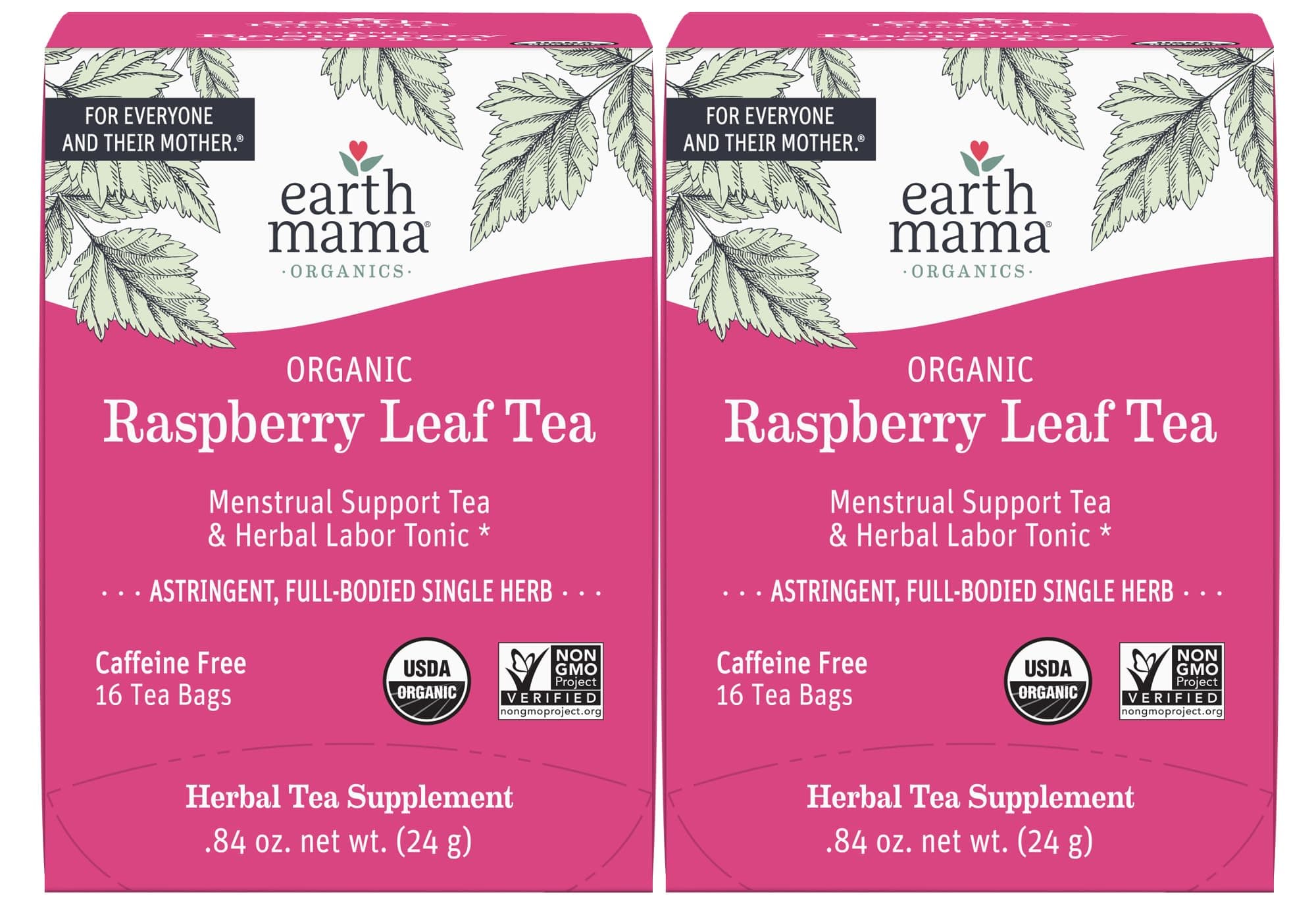 Organic Red Raspberry Leaf Tea | Labor Prep & Menstrual Support Herbal Tea, Pregnancy & Postpartum Care Recovery | 32 Teabags | Caffeine Free & Non-GMO