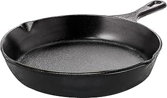 Utopia Kitchen Cast Iron Frying Pan 6.5 Inch, Cast Iron Chefs Pan, Pre Seasoned Skillet, Safe Grill Cookware for Indoor & Outdoor Use, Black