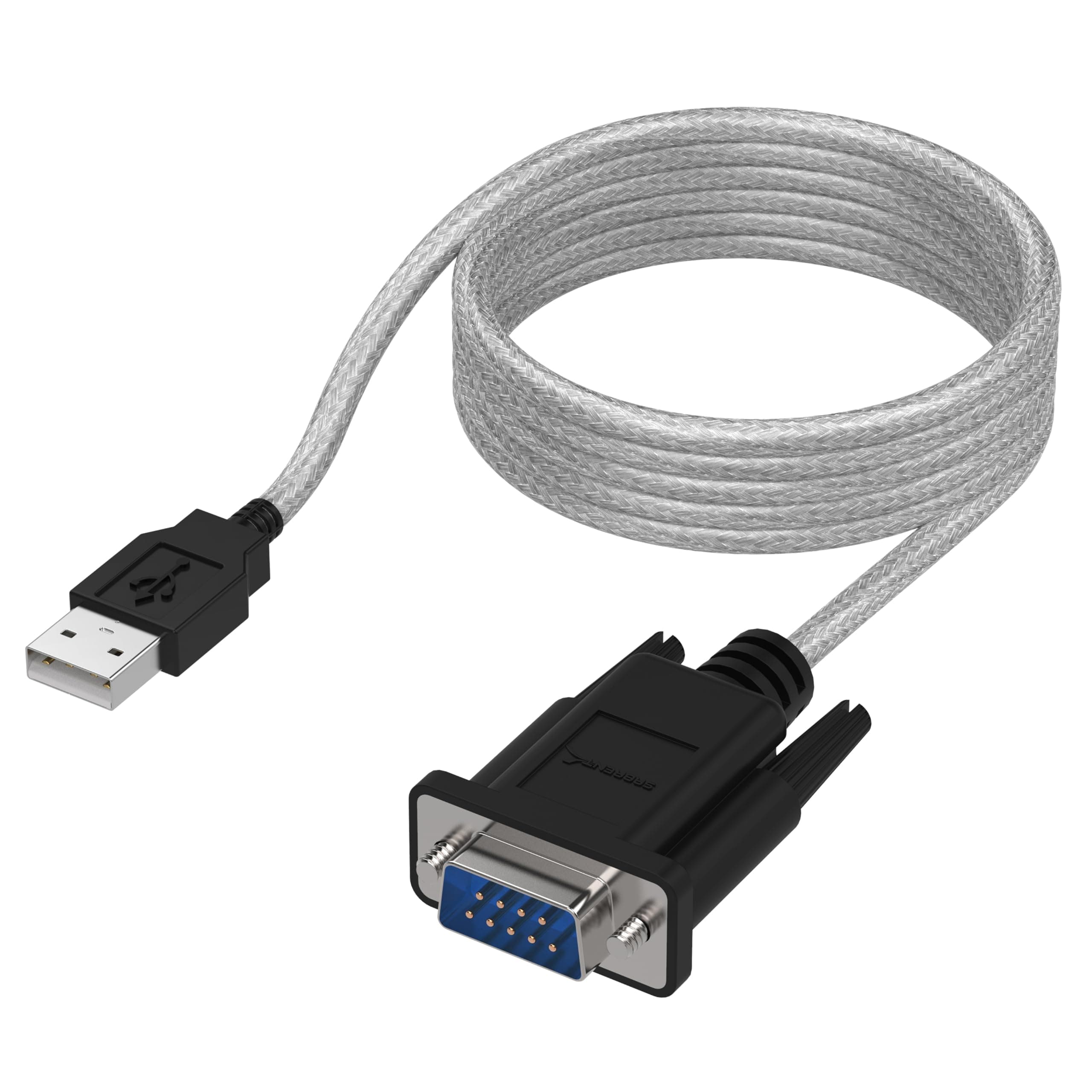 – USB Serial Cable, USB to RS232 DB9 Converter Cable, compatible with routers, switches, CNC machines, PLCs, printers, surveillance cameras, barcode scanners, ECG machines etc. (SBT-USC6K)