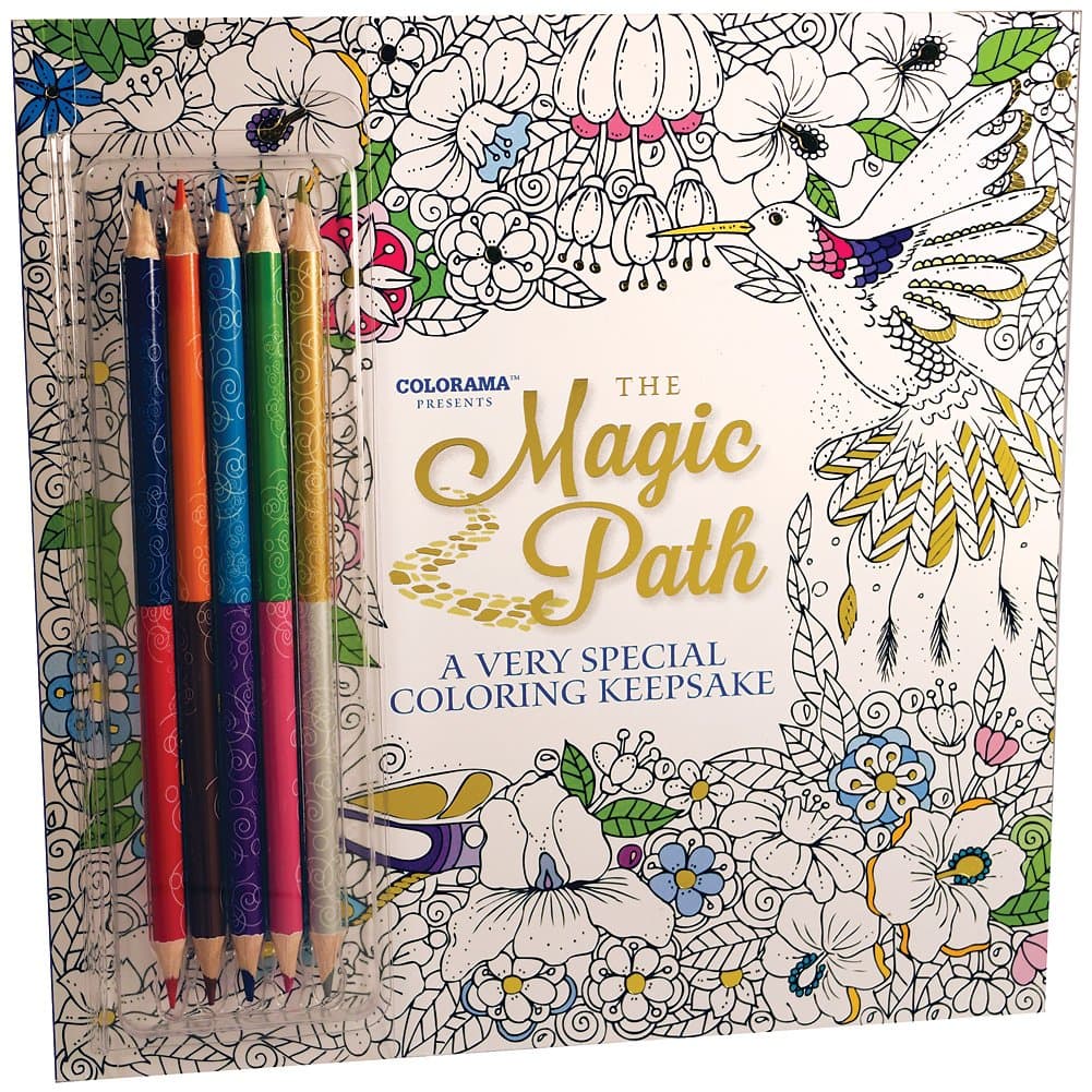 Colorama Magic Path Coloring Book, Create Beautiful Pencil Art