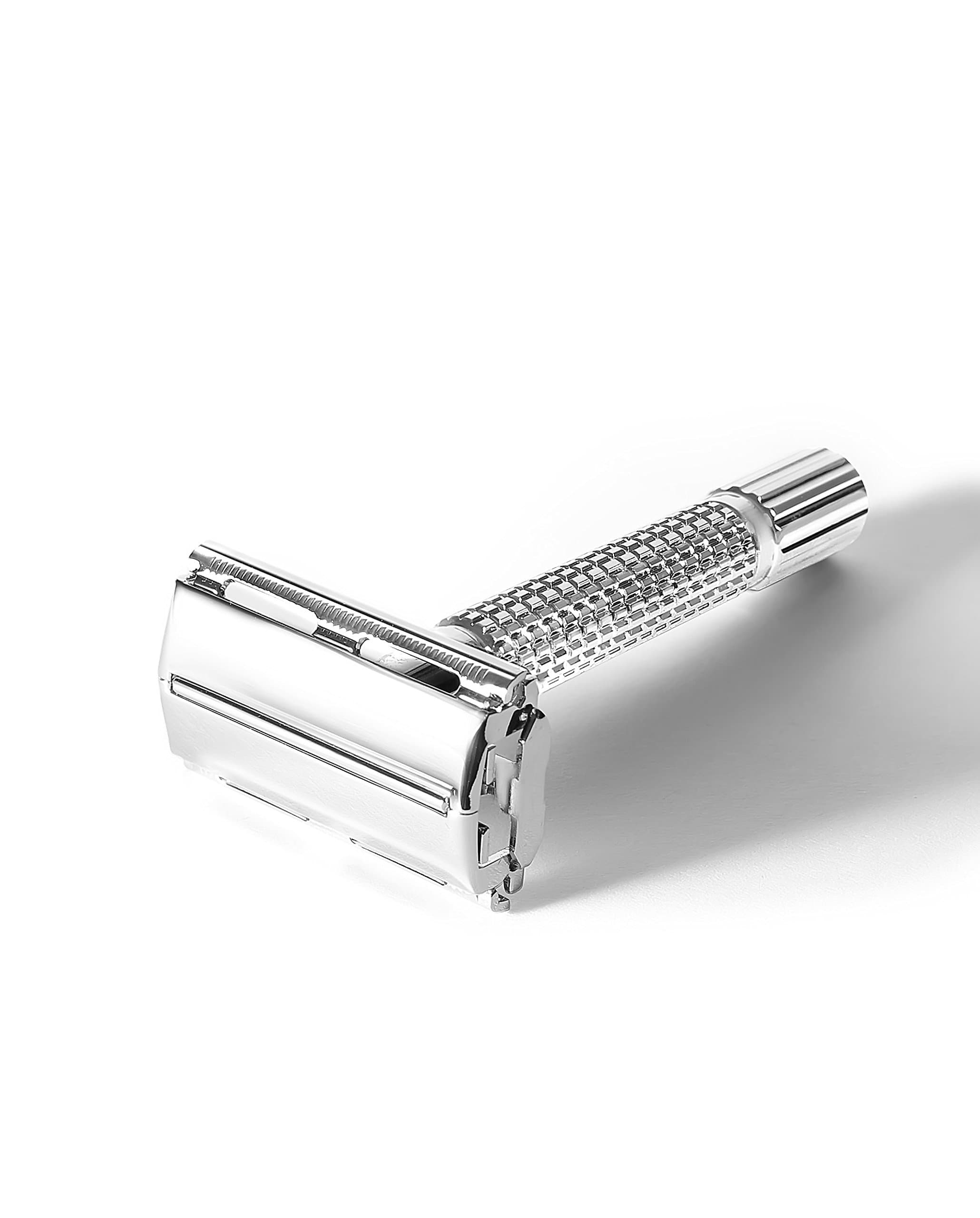 Hacktan Double Edge Razor Premium Butterfly Open Safety Razor Boxed Mirror Case Cut Throat Razor Fits All Razor Blades
