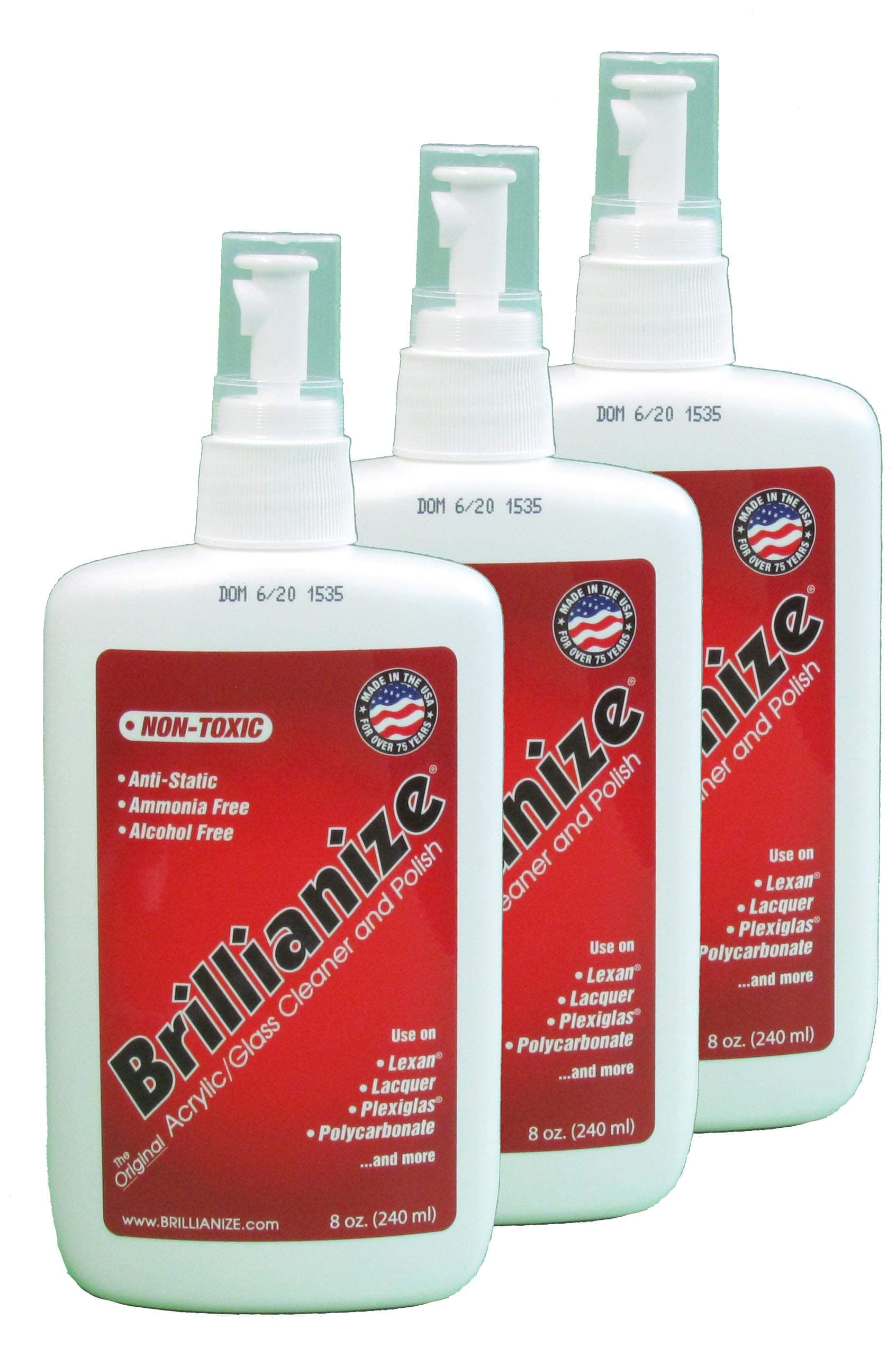 8 Ounce (240 ml) Pump Spray Bottles - 3 Pack