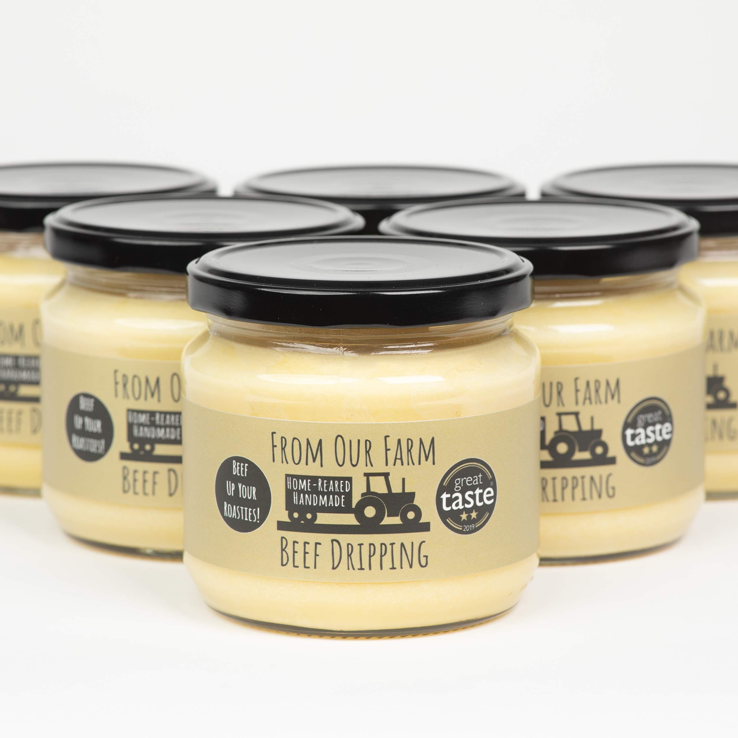 Grass Fed Beef Dripping - 100% British Beef Tallow Case of 6