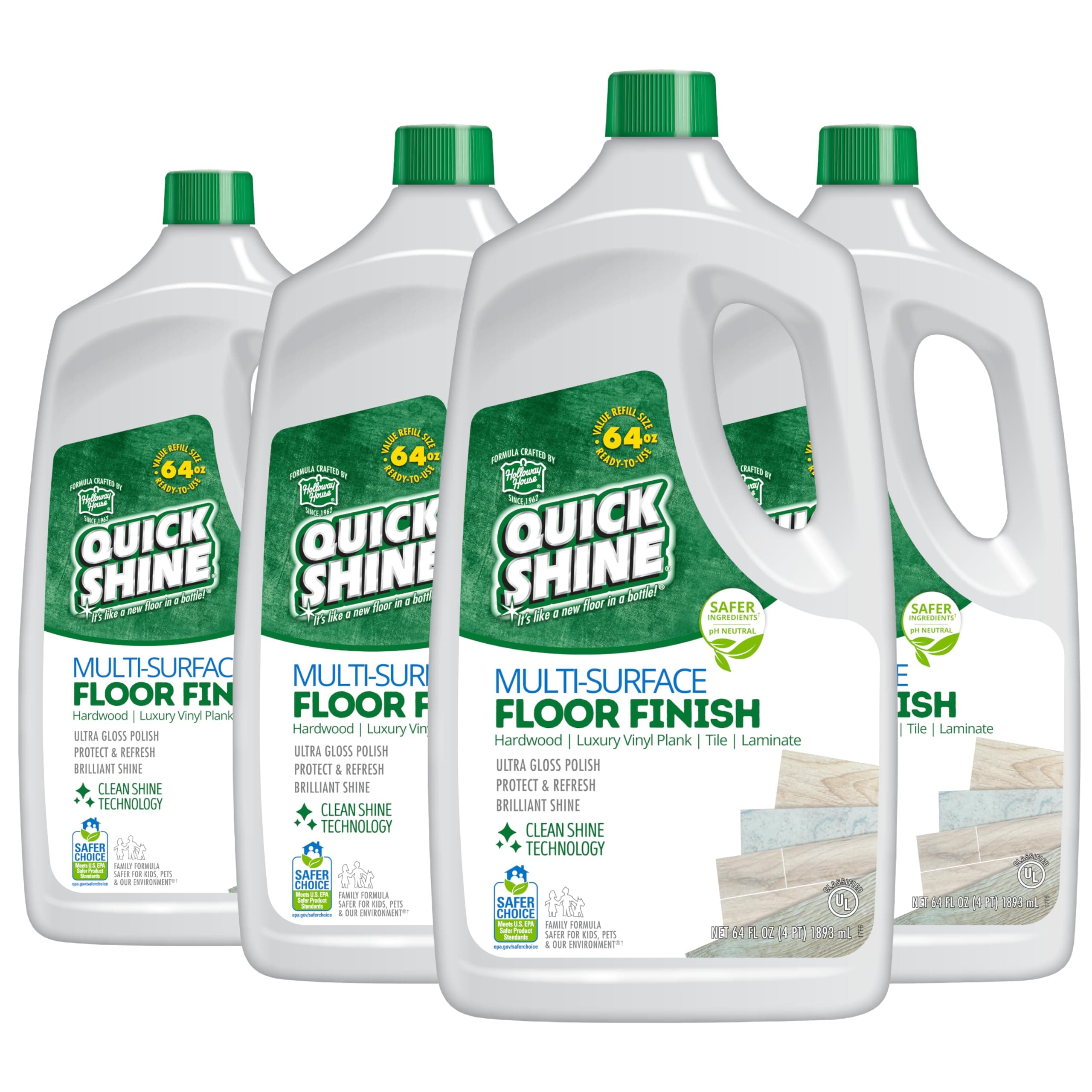 Multi-Surface Floor Finish 64 Ounce 4 Bottles