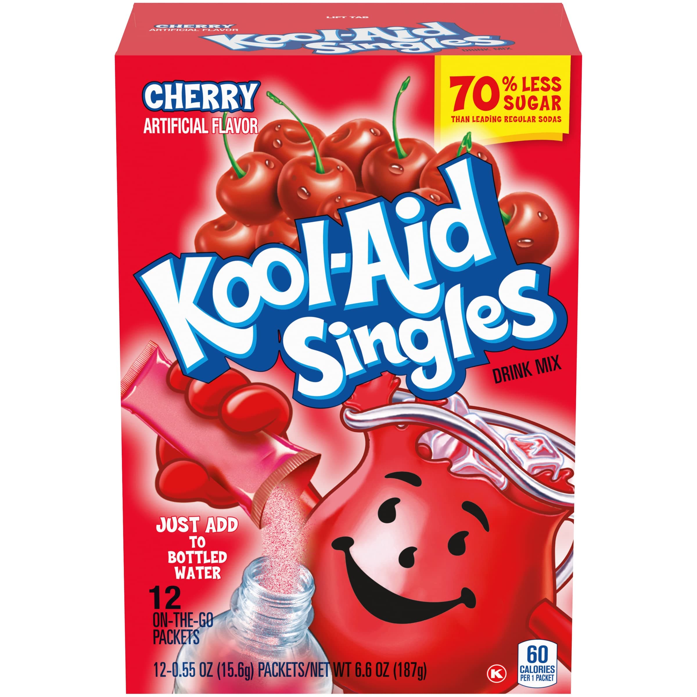 Kool-aid Singles Cherry 0.55 oz, 12-count Packets