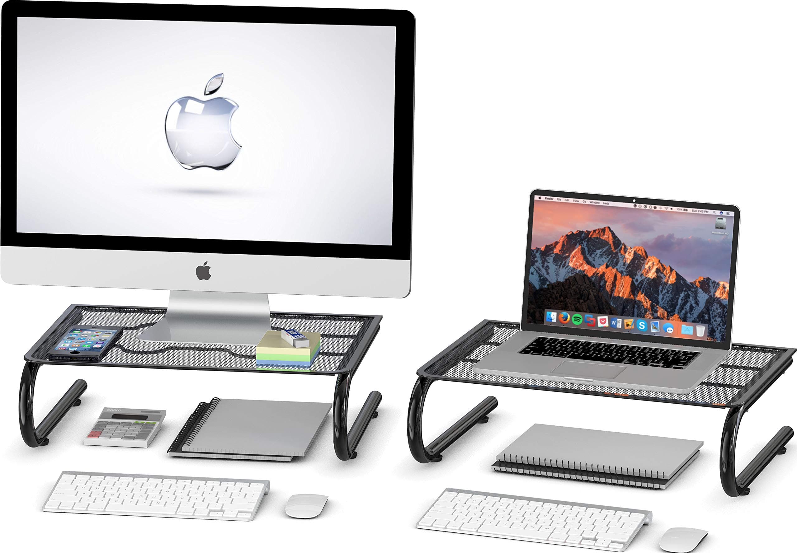 Simple Houseware2 Pack - Mesh Monitor Stand Riser