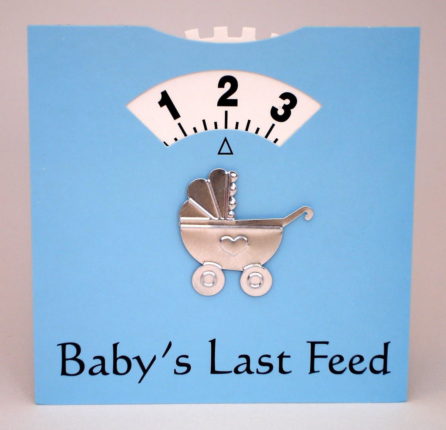 Honbeanify Chiggs Wheels Baby's Last Feed Card - Blue