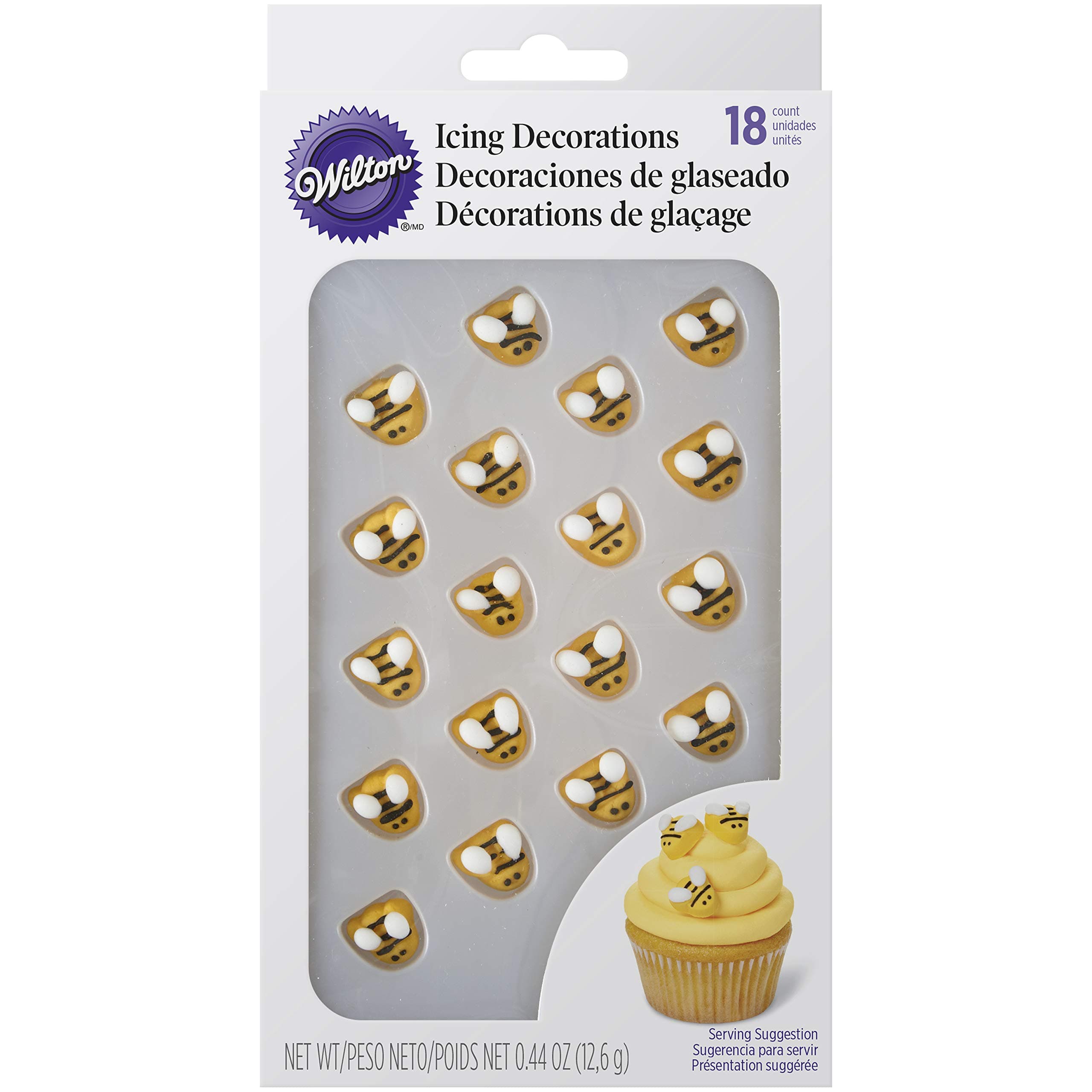 Wilton Royal Icing Decorations 18/Pkg-Bumblebees, Other, Multicoloured, 3.27 x 12.16 x 22.32 cm
