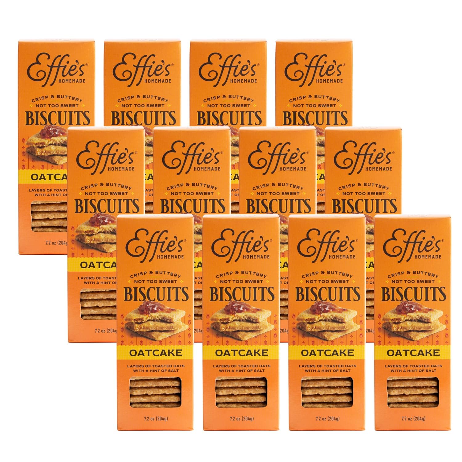 - Effie's Homemade Biscuits - Oatcakes - 12 Pack