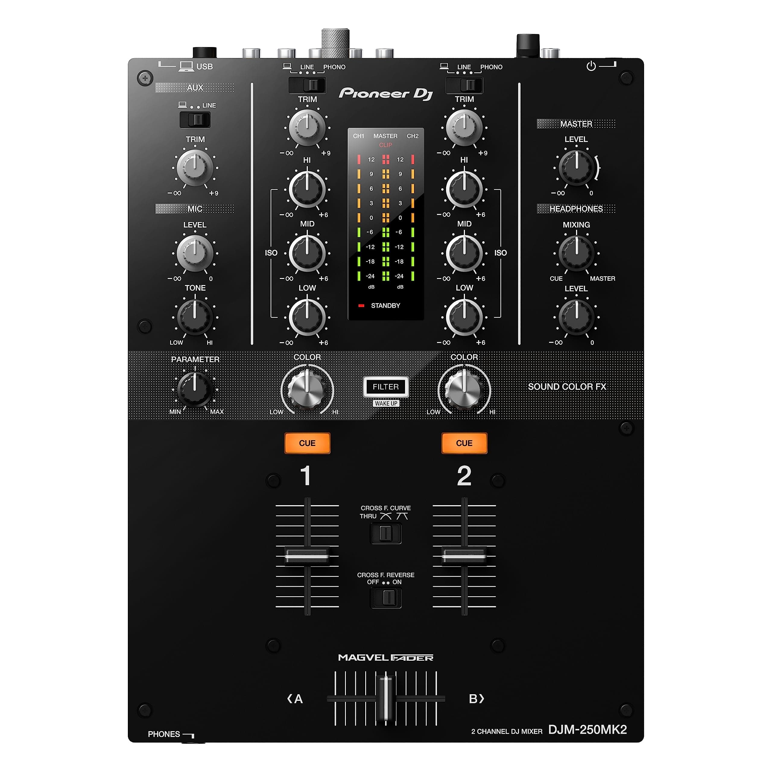 DJM-250MK2 2-Channel DJ Mixer