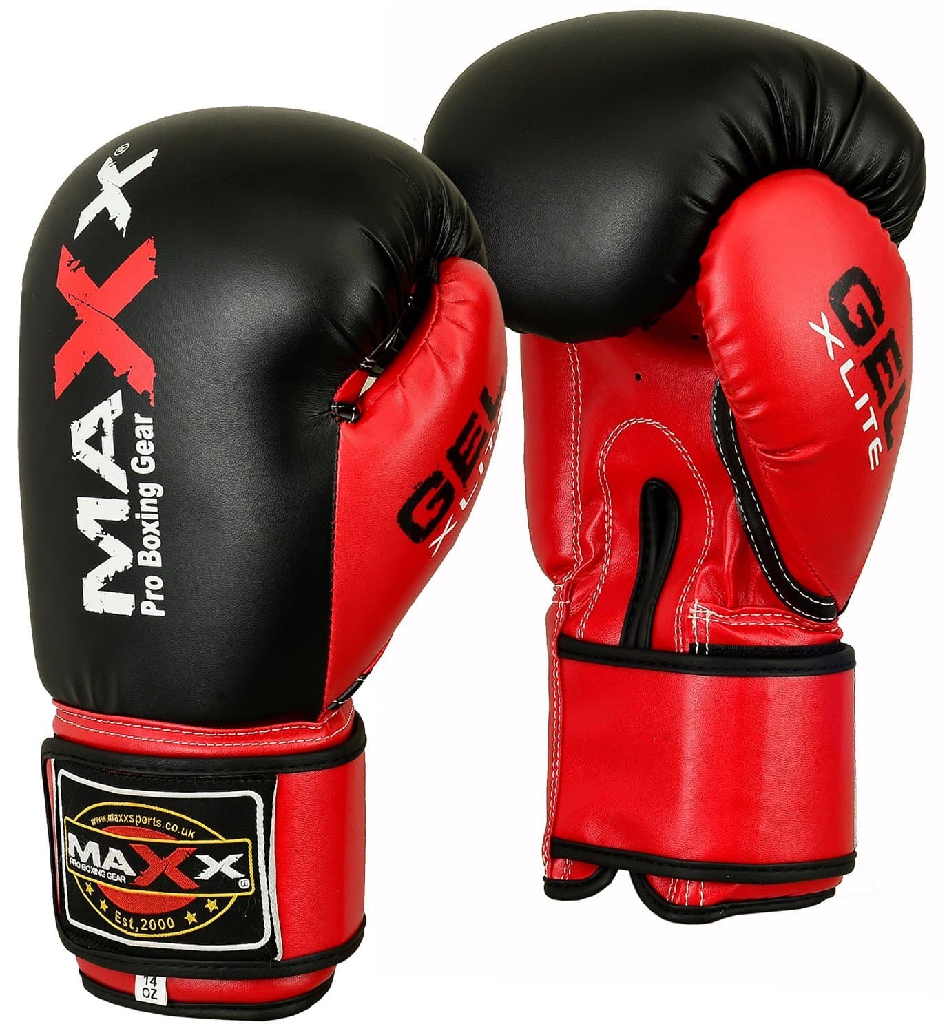 Maxx Boxing Gloves, Training Sparring, Maya Hide Leather, Muay Thai MMA Kickboxing, Men Women Adult, Heavy Punching Bag Focus Mitts Pads Workout, Light Weight, Multi-Layered 4Oz to 16Oz