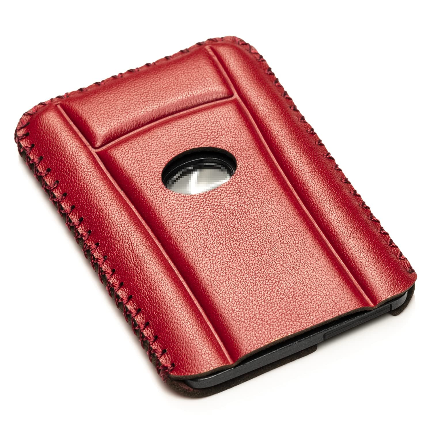 Vitodeco Leather Keyless SMARTACCESS Key Card Case Compatible with Lexus LX570, LS460, LX600 (Red)
