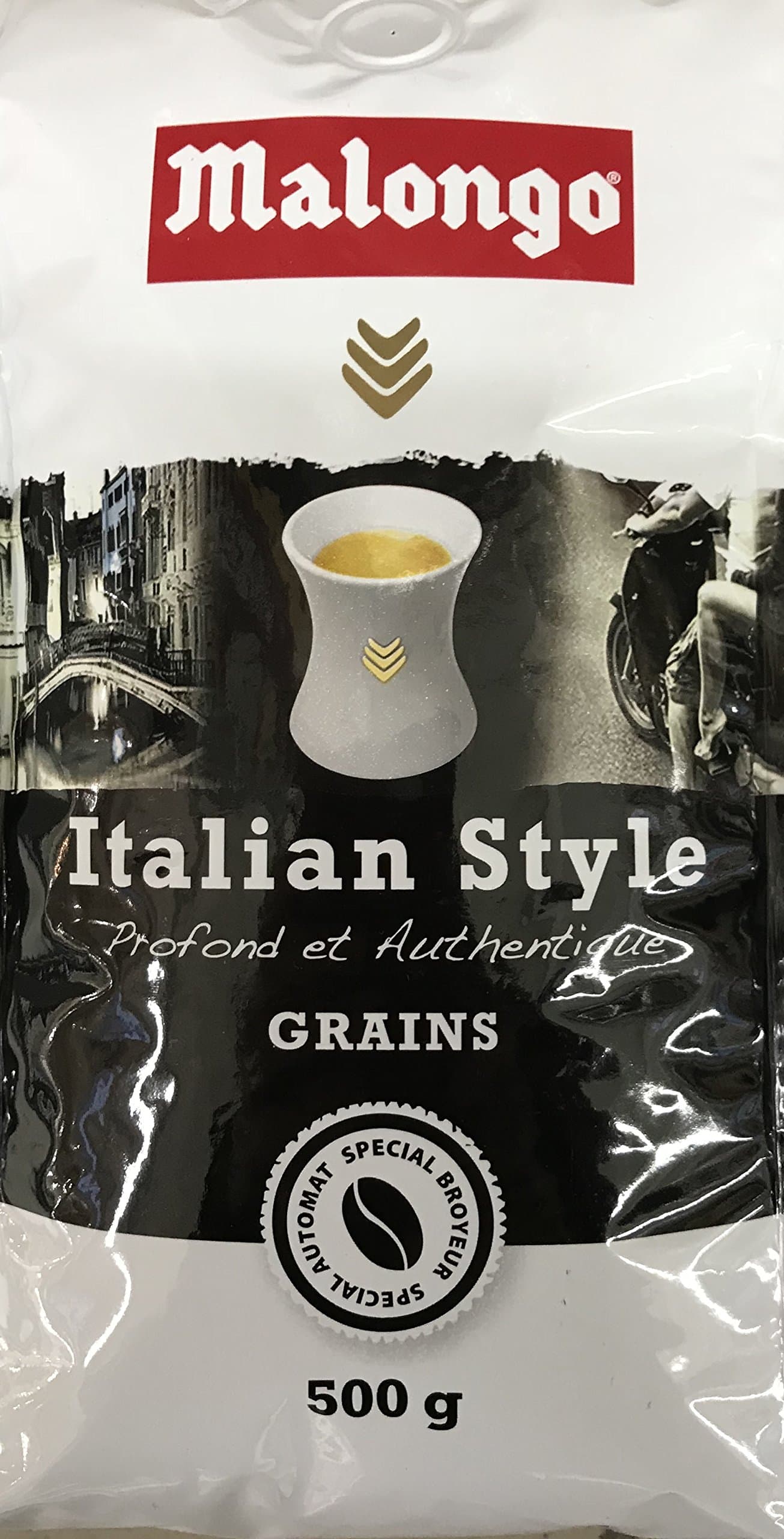 Malongo cafe grain italian style 500g