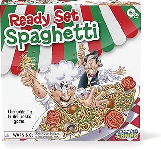 - Ready Set Spaghetti Board Game – Kids Games, Family Game, Multi-Player, Board Games for Family Night, Preschool Toys, Hand-Eye-Coordination Game, Ages 6+