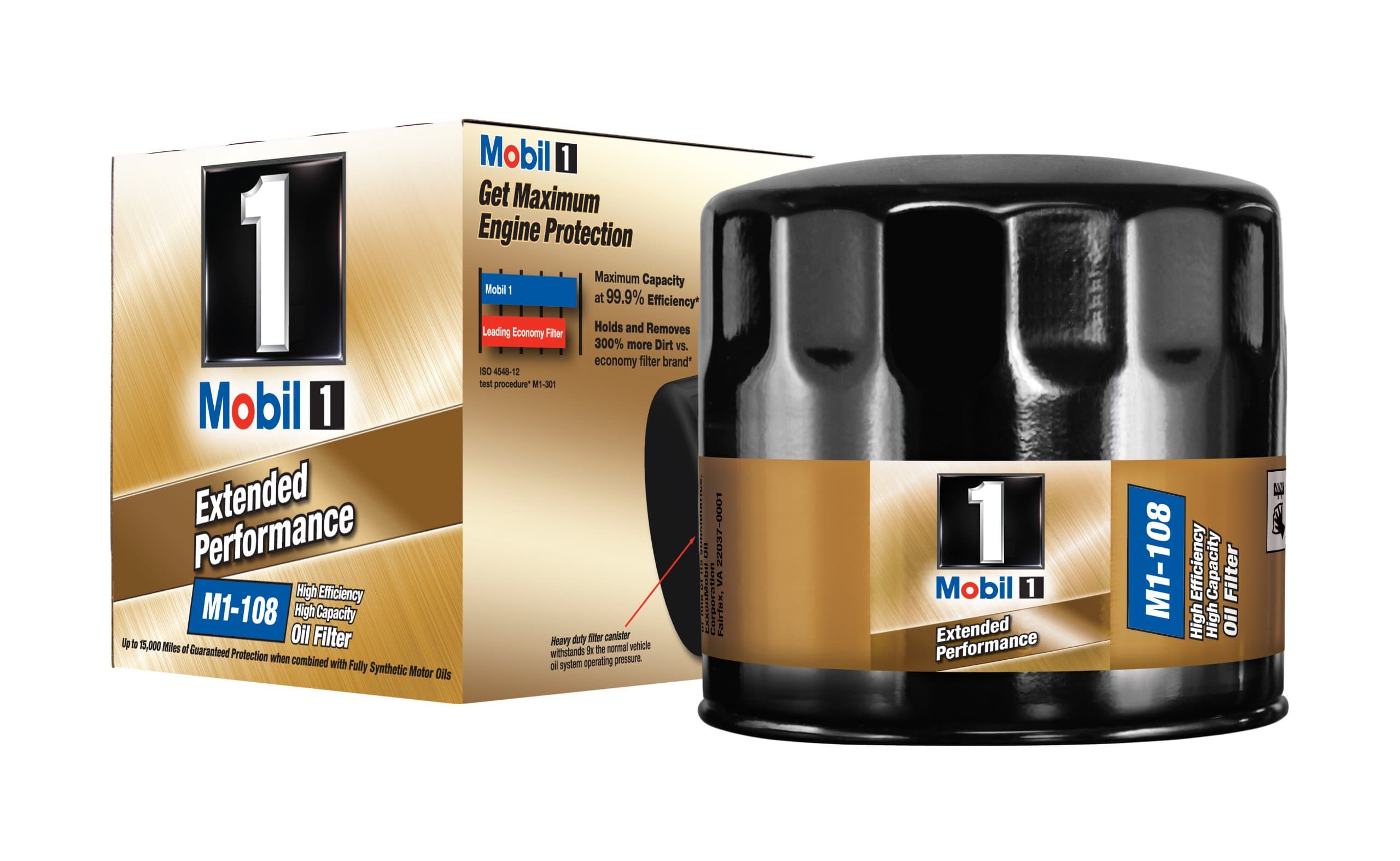 1 M1-108 Extended Performance Oil Filter (Pack of 2)