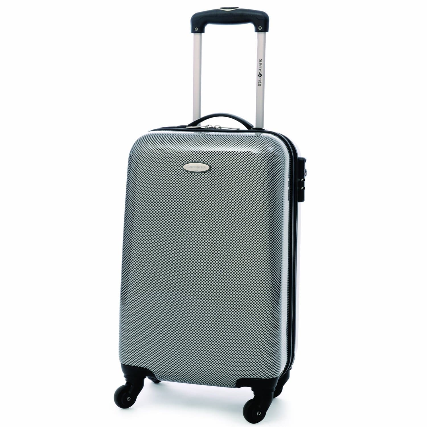 Samsonite Winfield 20 Carry-on Spinner Upright (Limited Edition) Check Black Silver