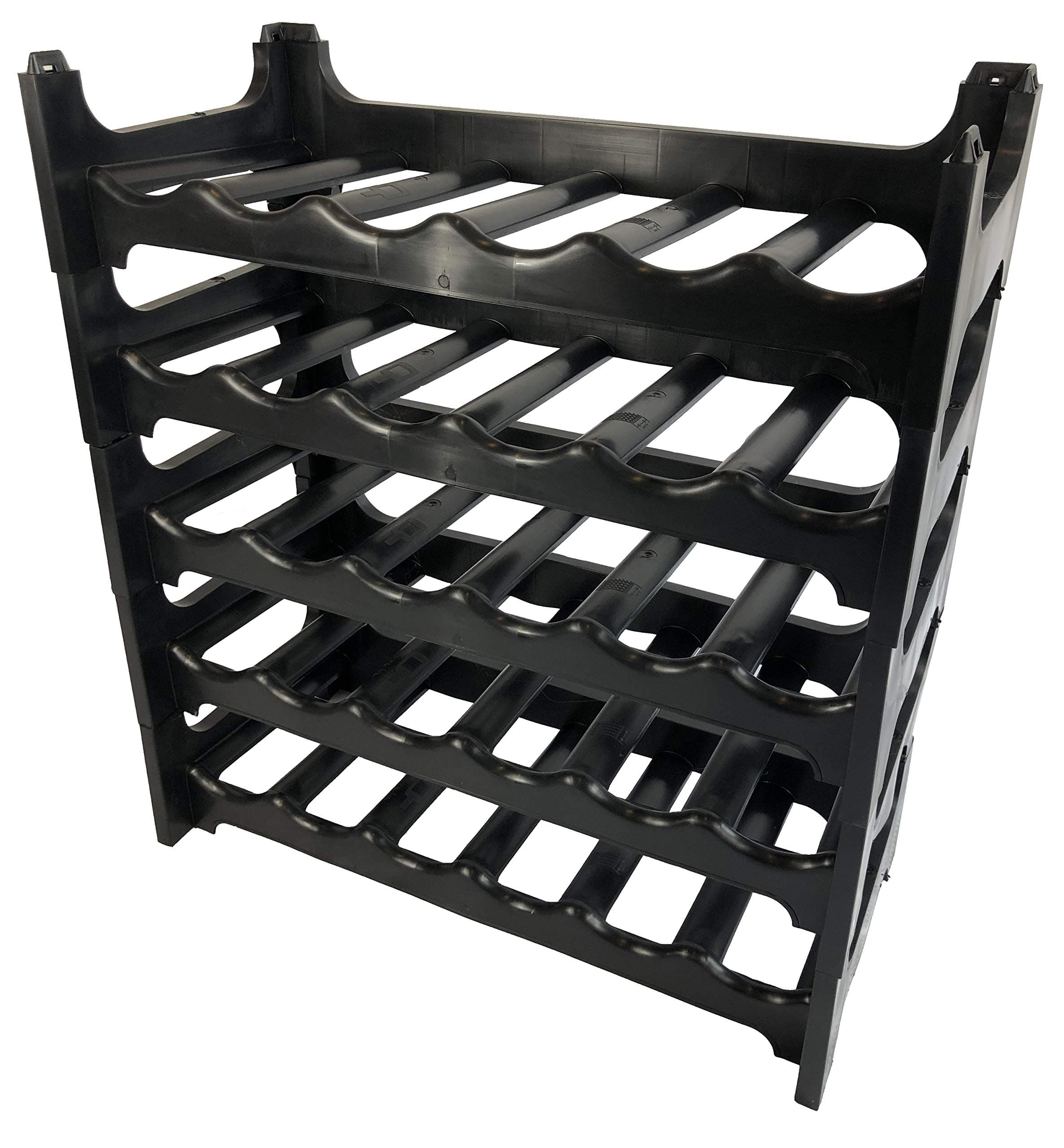 Stacking Wine Rack for 30 Bottles for Wine Soft Drink Champagne and Spirit Bottles