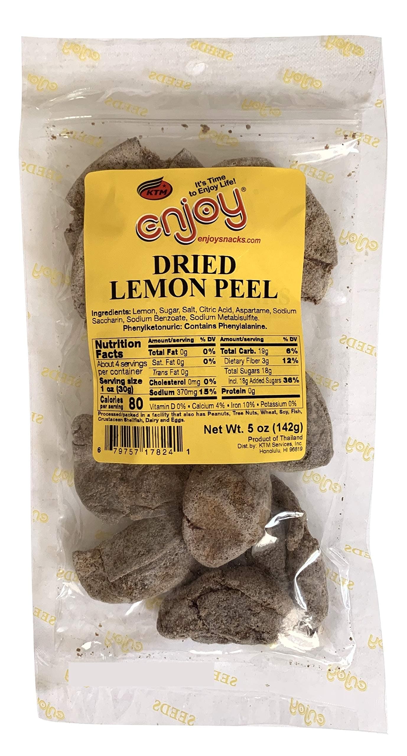 Enjoy Dried Lemon Peel (5 Ounce)