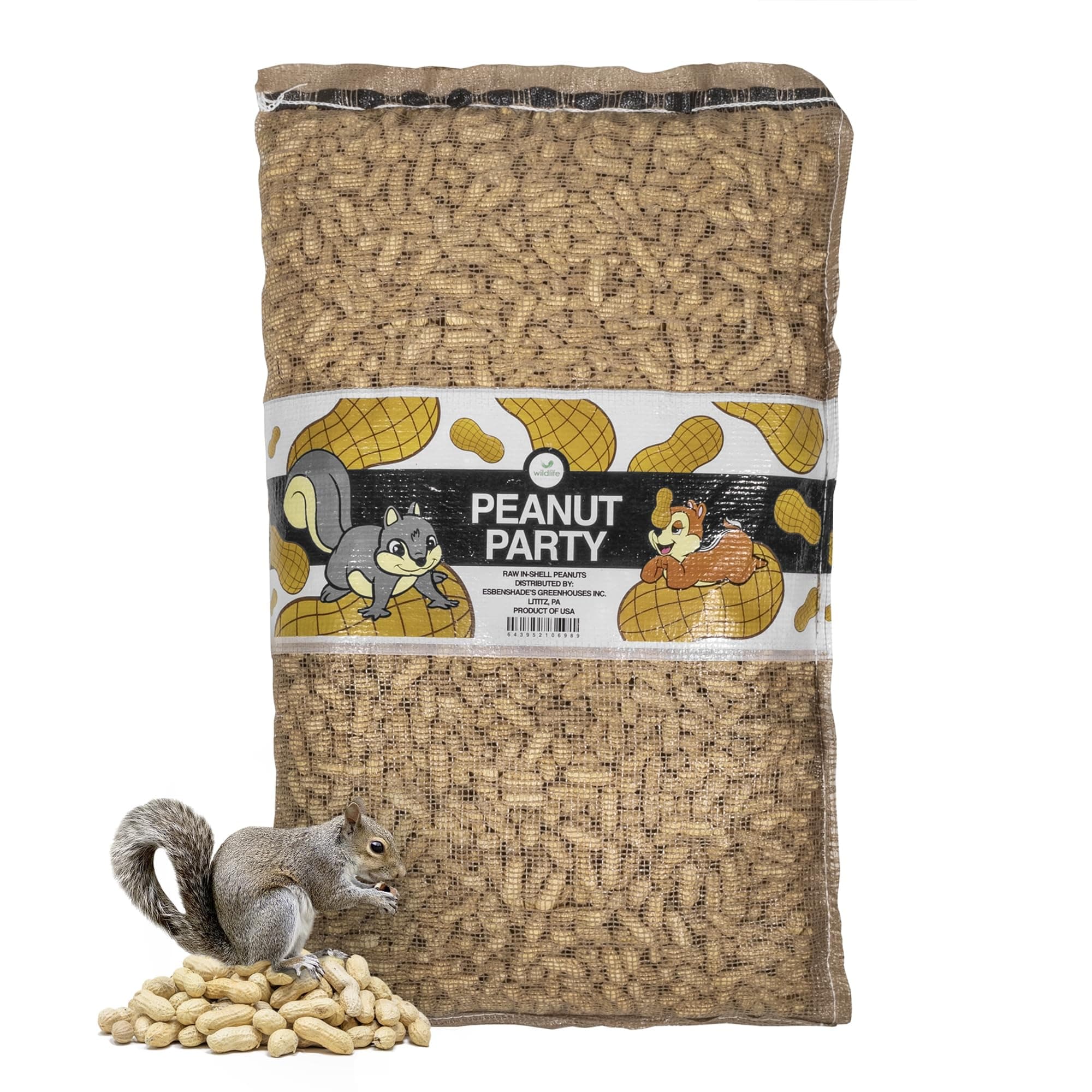 Wildlife Elements Peanut Party Unprocessed, Raw in-Shell Peanuts Wildlife Animal Food, 25lb - Rich in Protein, Healthy Fats, and Essential Nutrients for Birds, Squirrels and Waterfowl