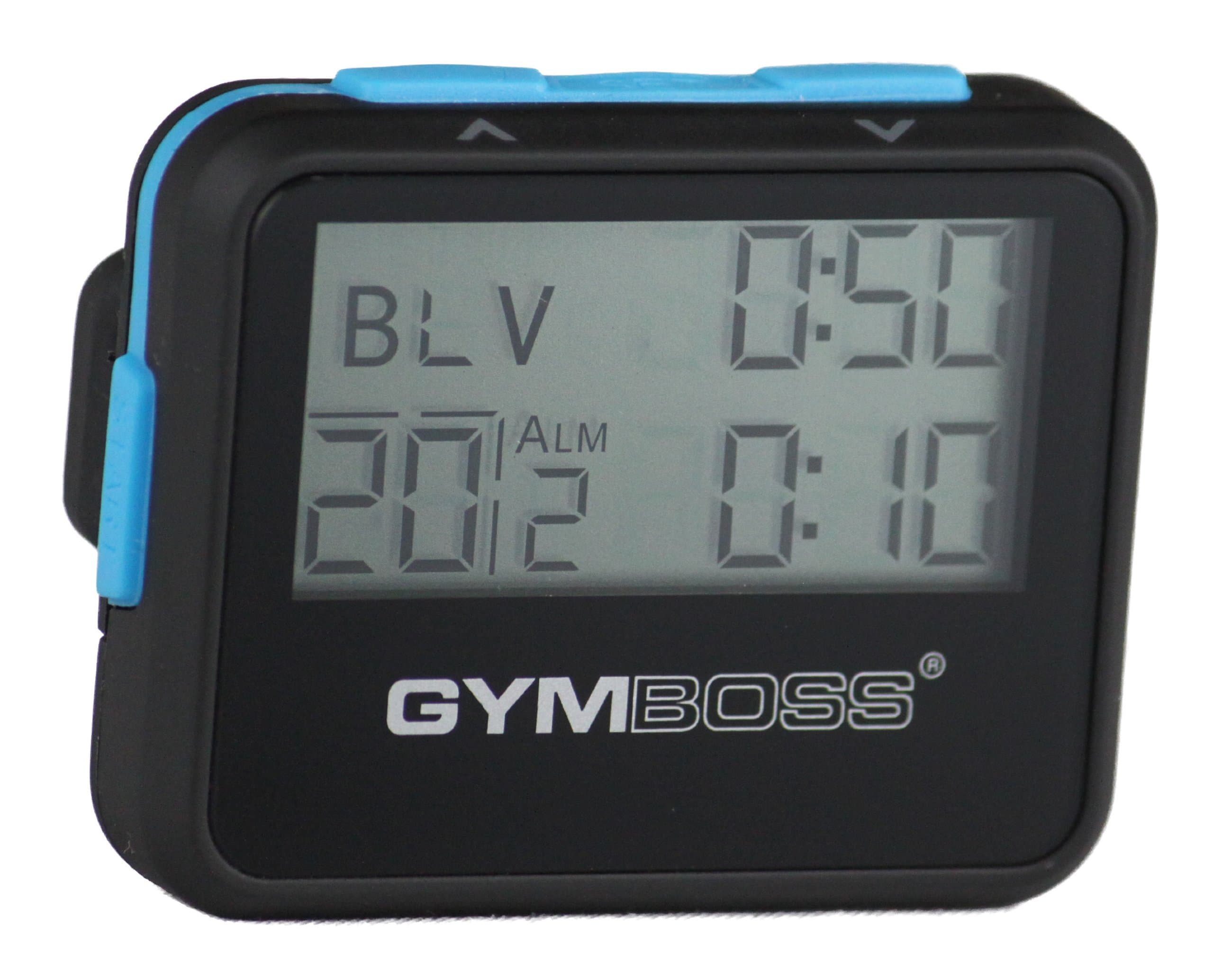 Gymboss Interval Timer and Stopwatch – Soft Coating Black/Blue