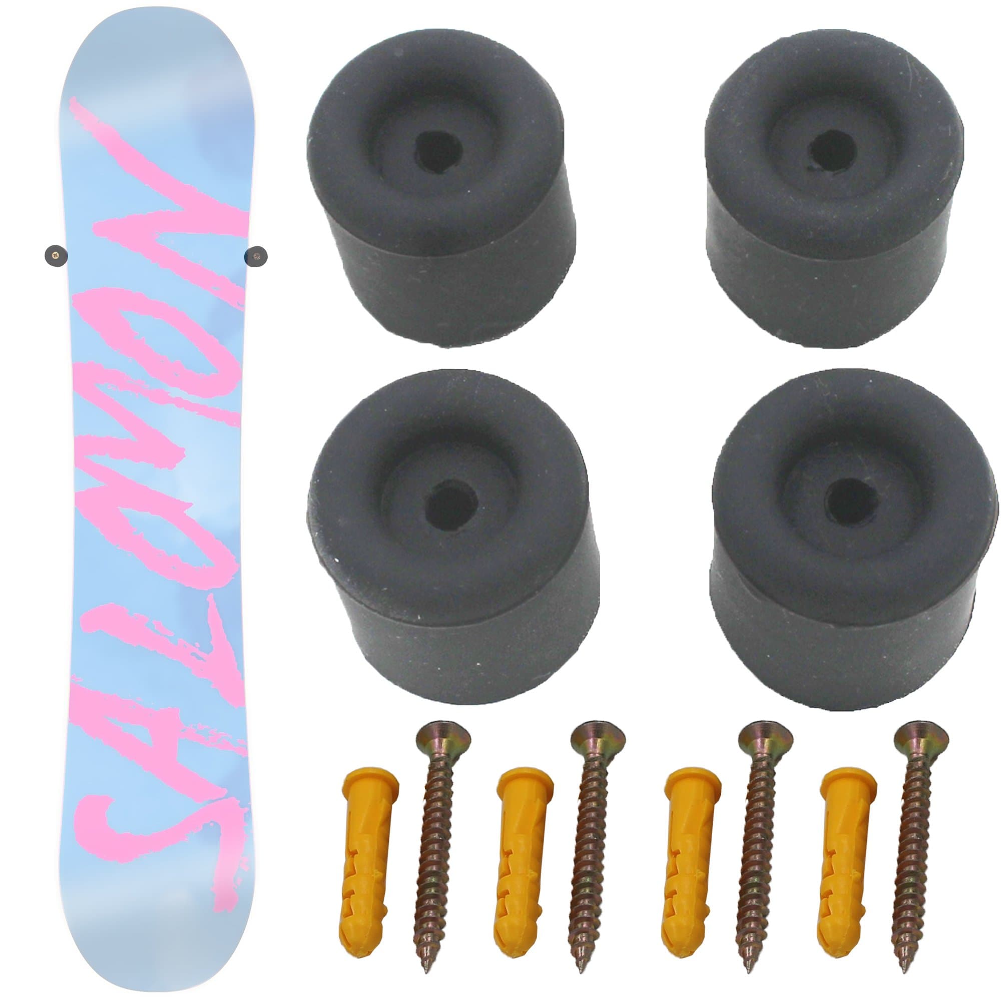 Teklife Clinch Design Snowboard Wall Mount Wall Rack Wall Storage Rack-No Snowboard