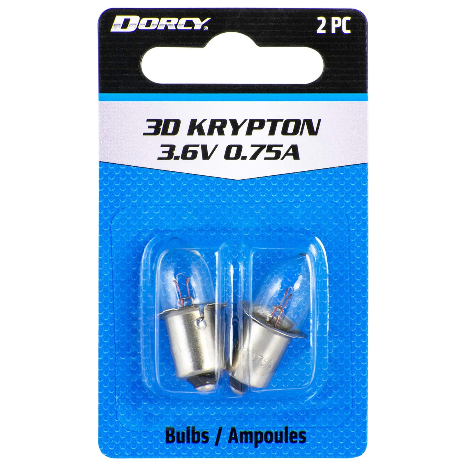 3D-3.6-Volt, 0.75A Flange Base Krypton Replacement Bulb, 2-Pack (41-1661) , Silver