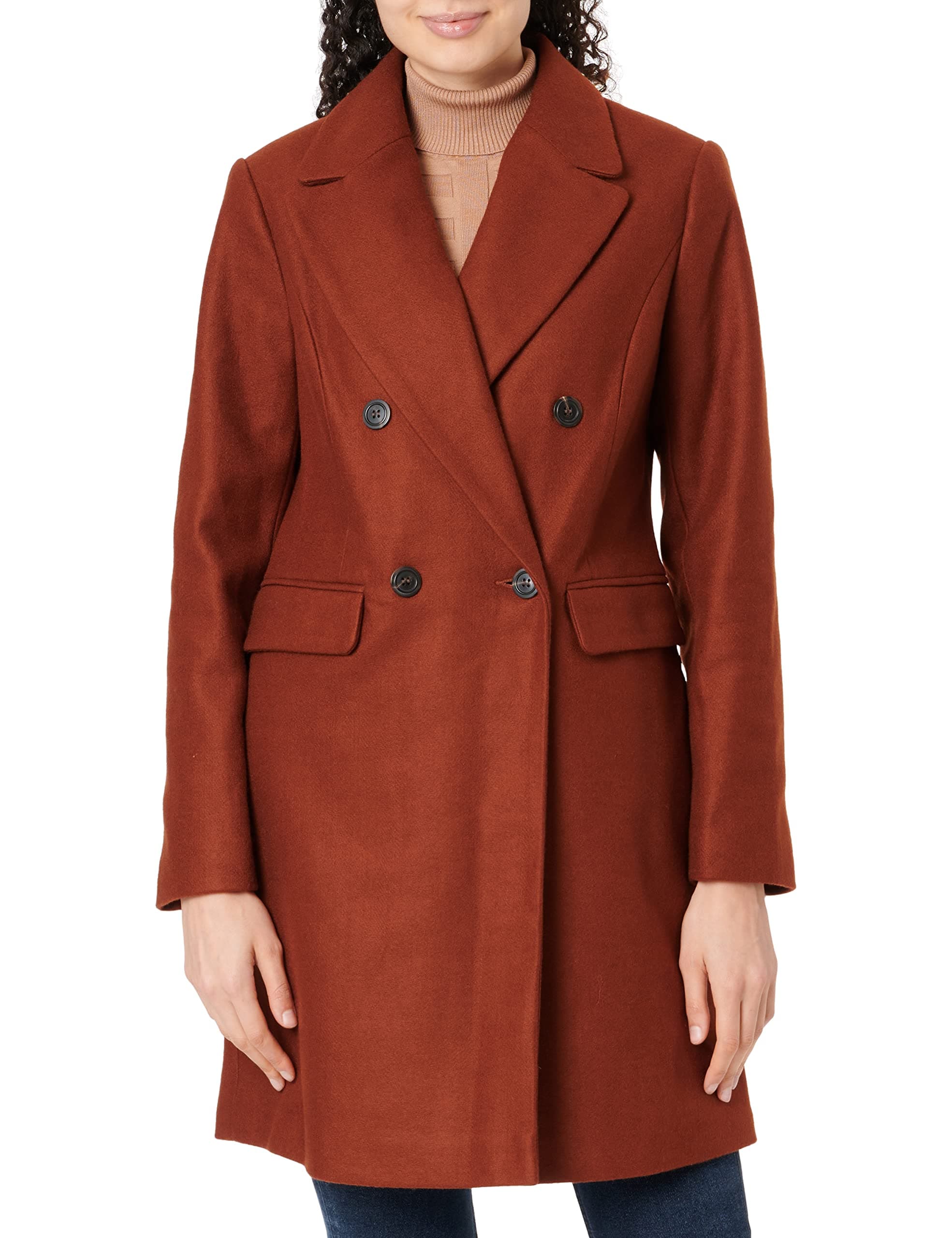 Dorothy PerkinsWomen's Double crombie rust Coat