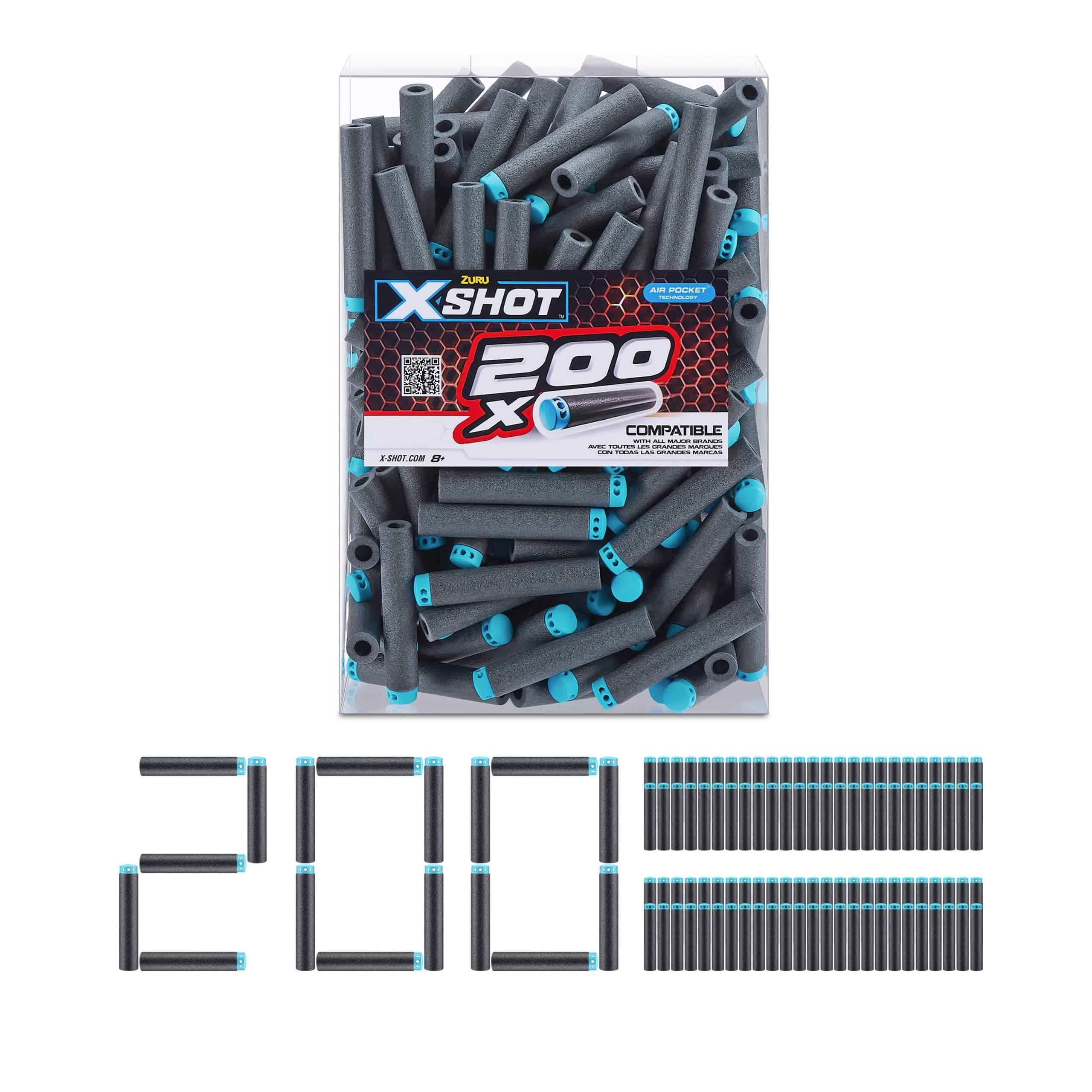 X-Shot Excel 200 Darts Refill Pack