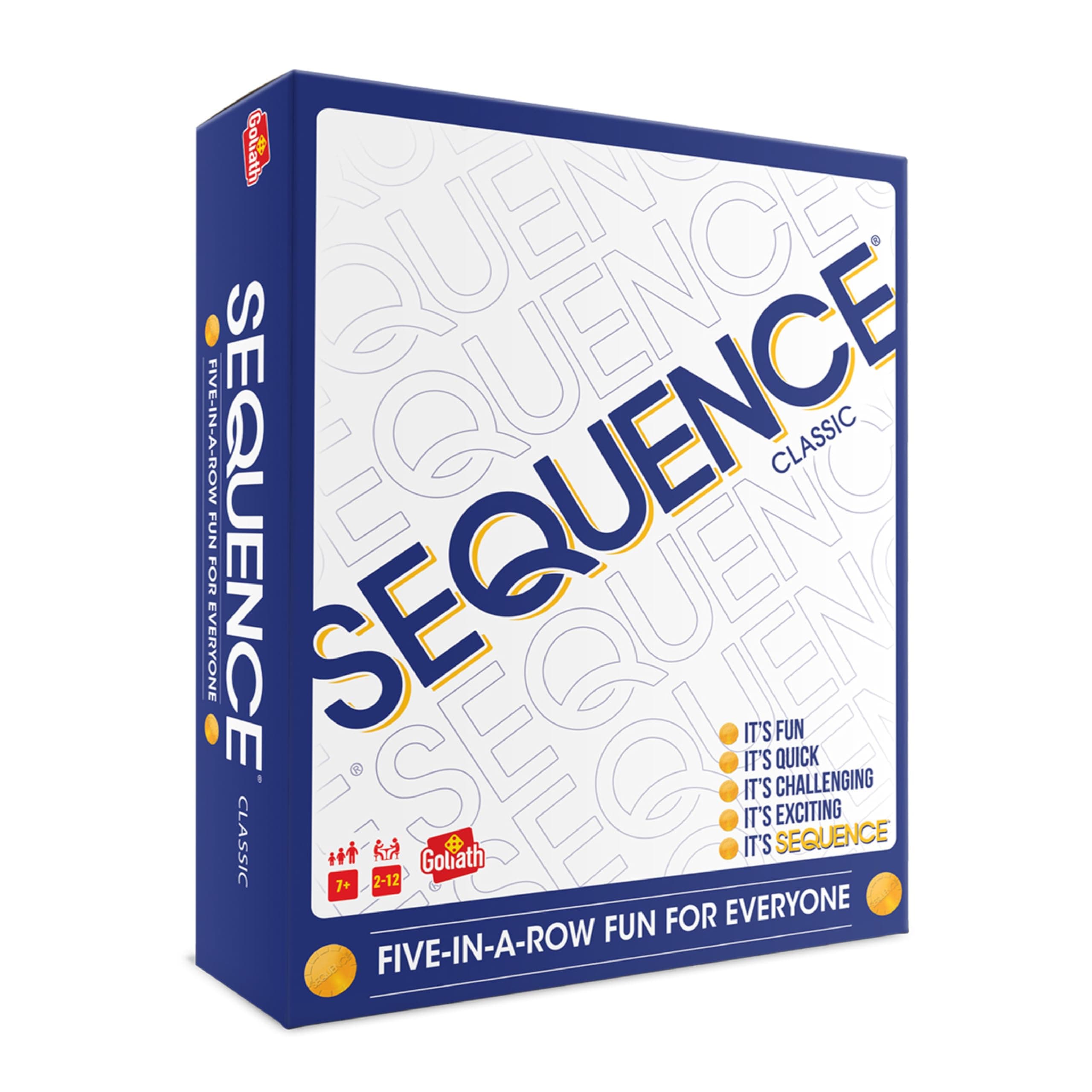 The Original Sequence, Strategy Game, Card Game, Board Game for Kids, Adults, Families, Educational, 2 to 12 Players, Family Fun, Activity Toy for Childrens, Gift Set for Kid, Ages 7+ Years