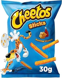 Sticks Ketchup Cheese 30g x Pack of 14, Corn Snack