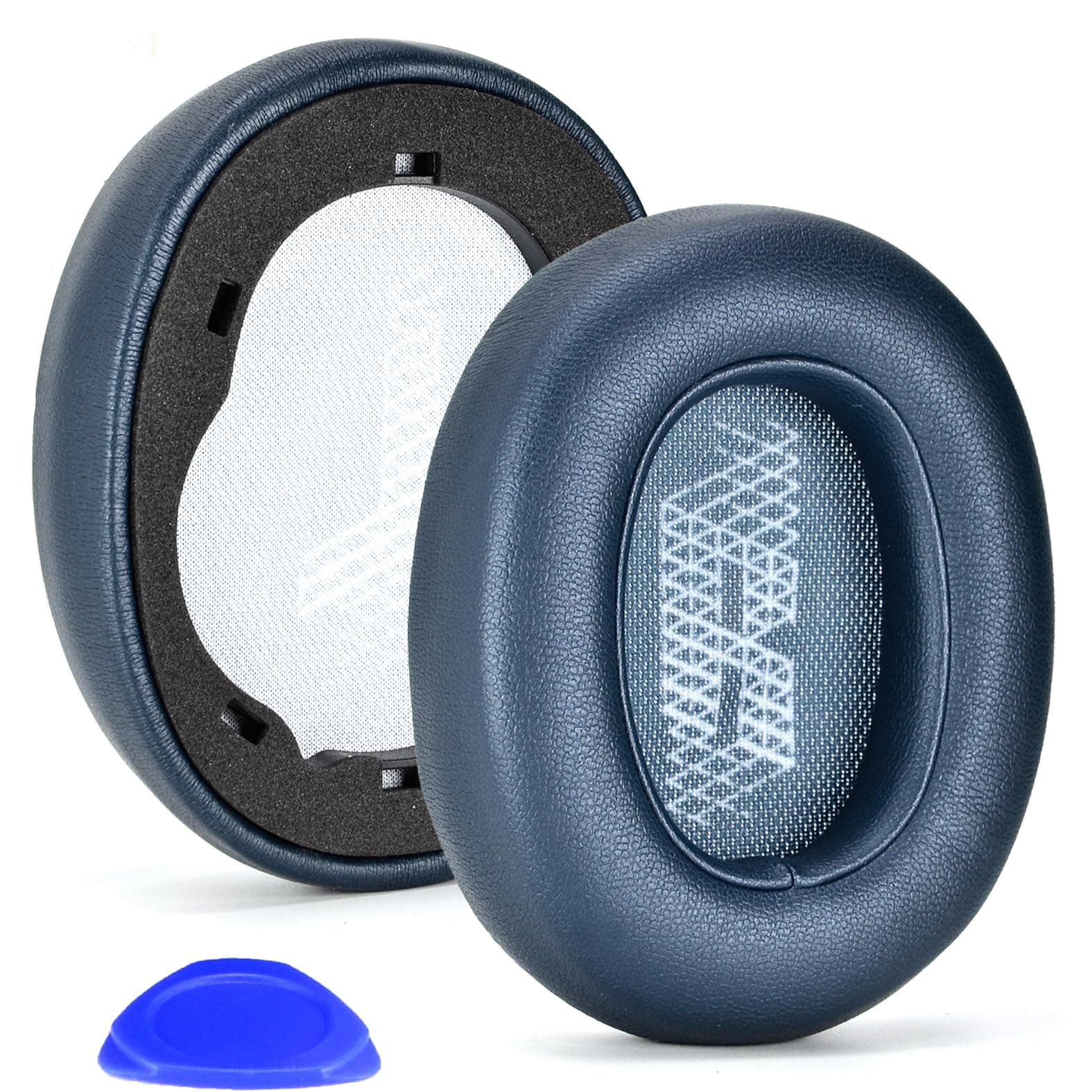 Live650 BTNC E65BTNC Ear Cushion Memory Foam Ear Pads Replacement Compatible with JBL E65 E65BTNC / Duet NC / LIVE650BTNC LIVE660 BTNC Headphones (Blue)