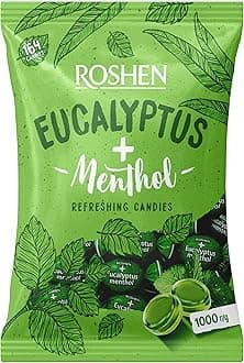 Eucalyptus, Menthol Oils Flavored Candies, 1 kg