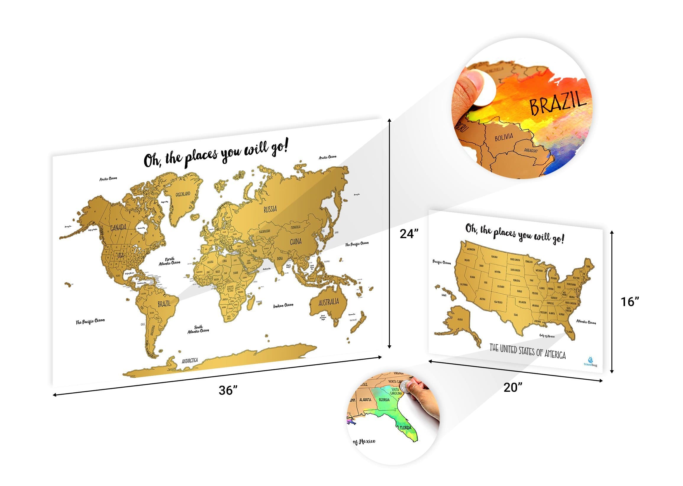 World Map Masterpiece (whiteB3)