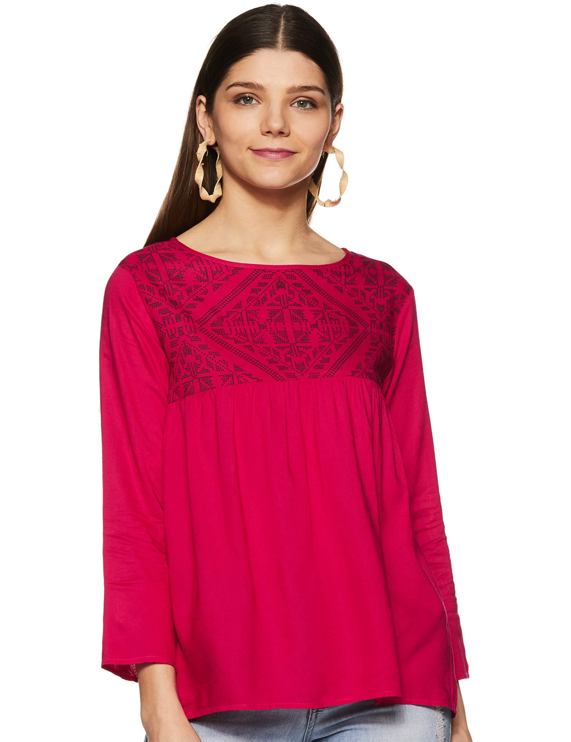 styleville.inWomen's Plain Regular Fit Top