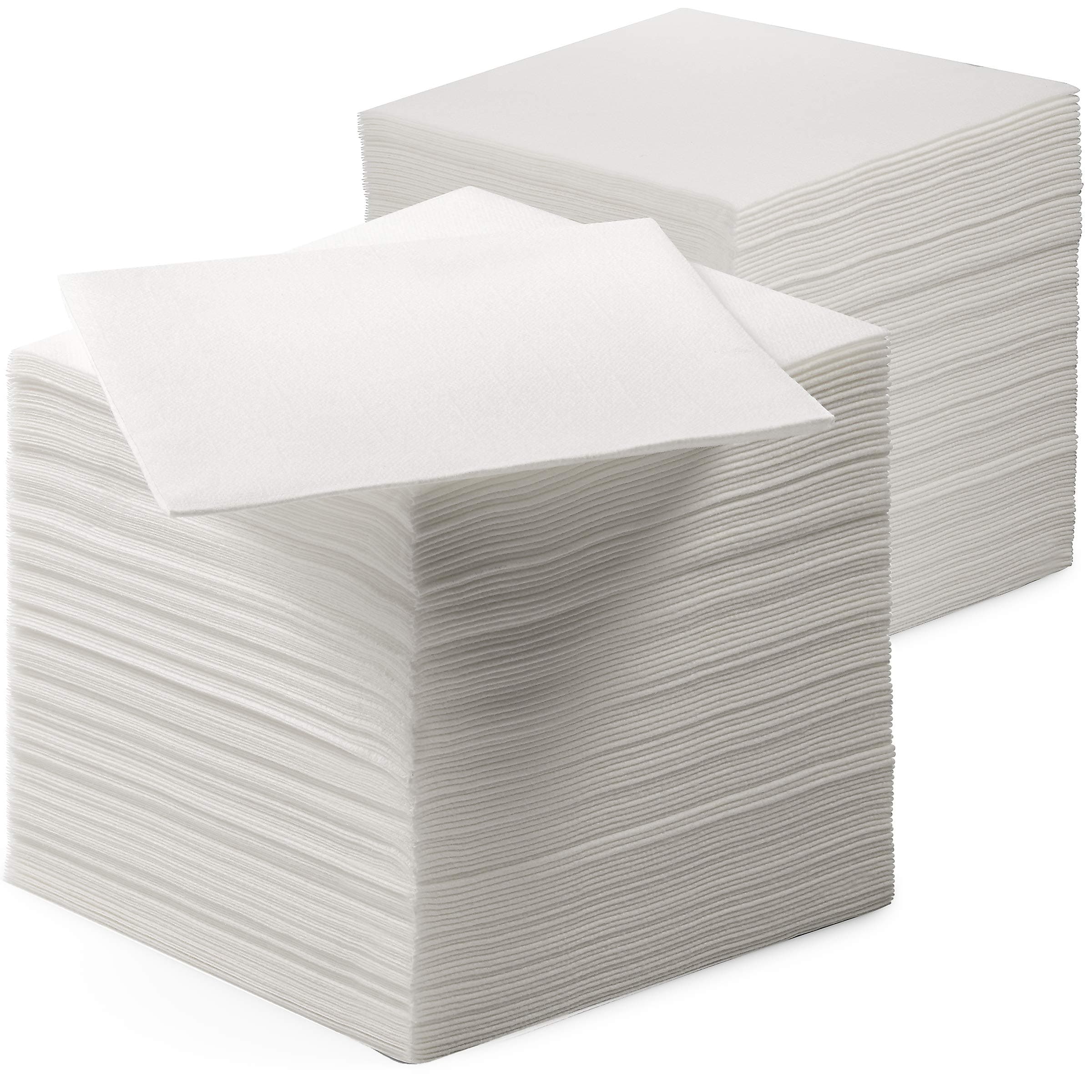 200 Linen-Feel Beverage Napkins - Disposable Cocktail Napkins, Made In USA - Soft & Absorbant Elelgant Paper Napkins For Bar, Café, Restaurant Or Event