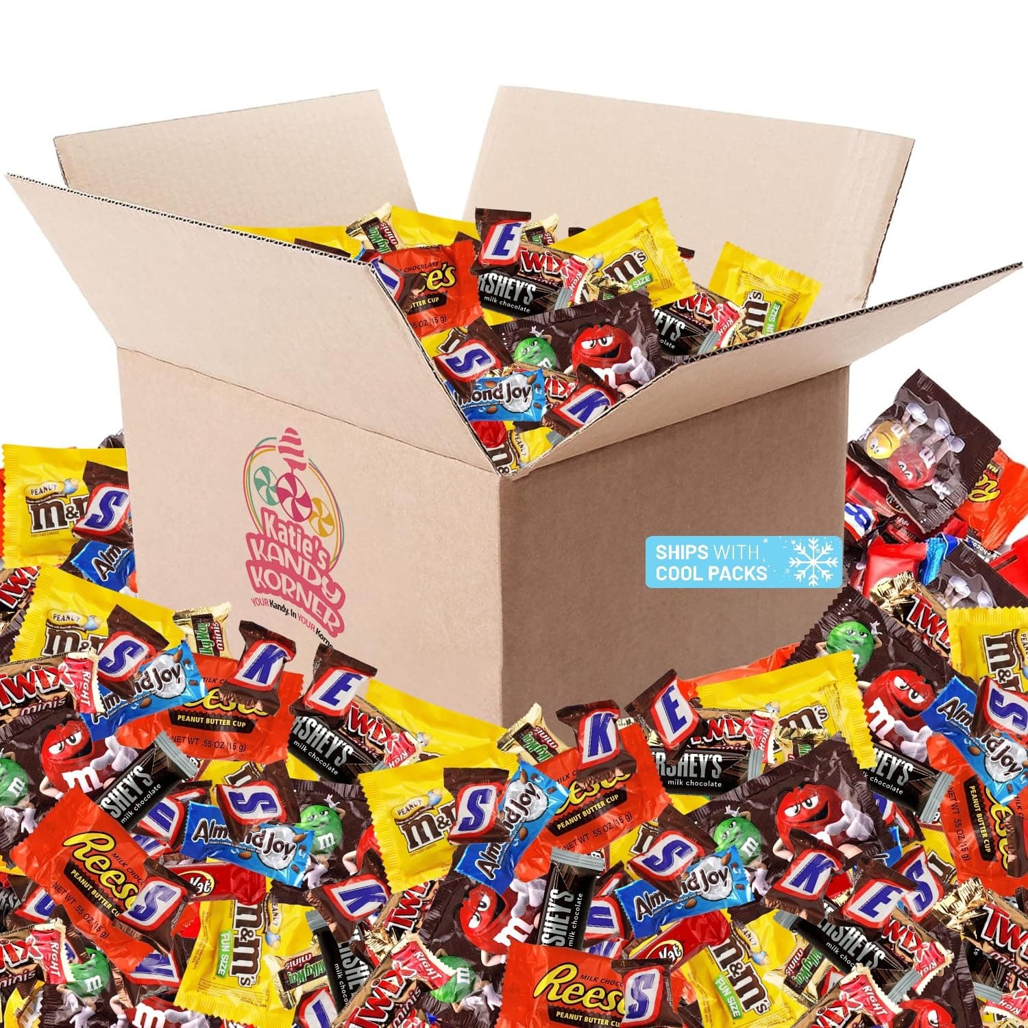 Assorted Chocolate Candy Mix - Individually Wrapped Milk, Dark, and White Chocolates - 5lb Bulk Variety Pack for Snacking, Sharing, and Gifting - Ideal for Home, Office, and Events