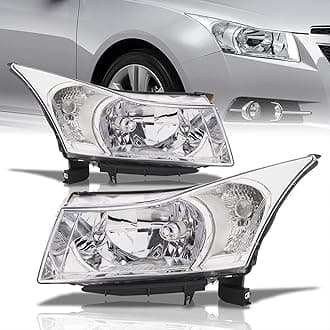AJP Distributors Headlights Assembly Headlamps Head Lights Bumper Signal Driving Lamps Pair Set Compatible/Replacement For Cruze LS LT LTZ Cruz Limited 2011 2012 2013 2014 2015 2016 11 12 13 14 15 16
