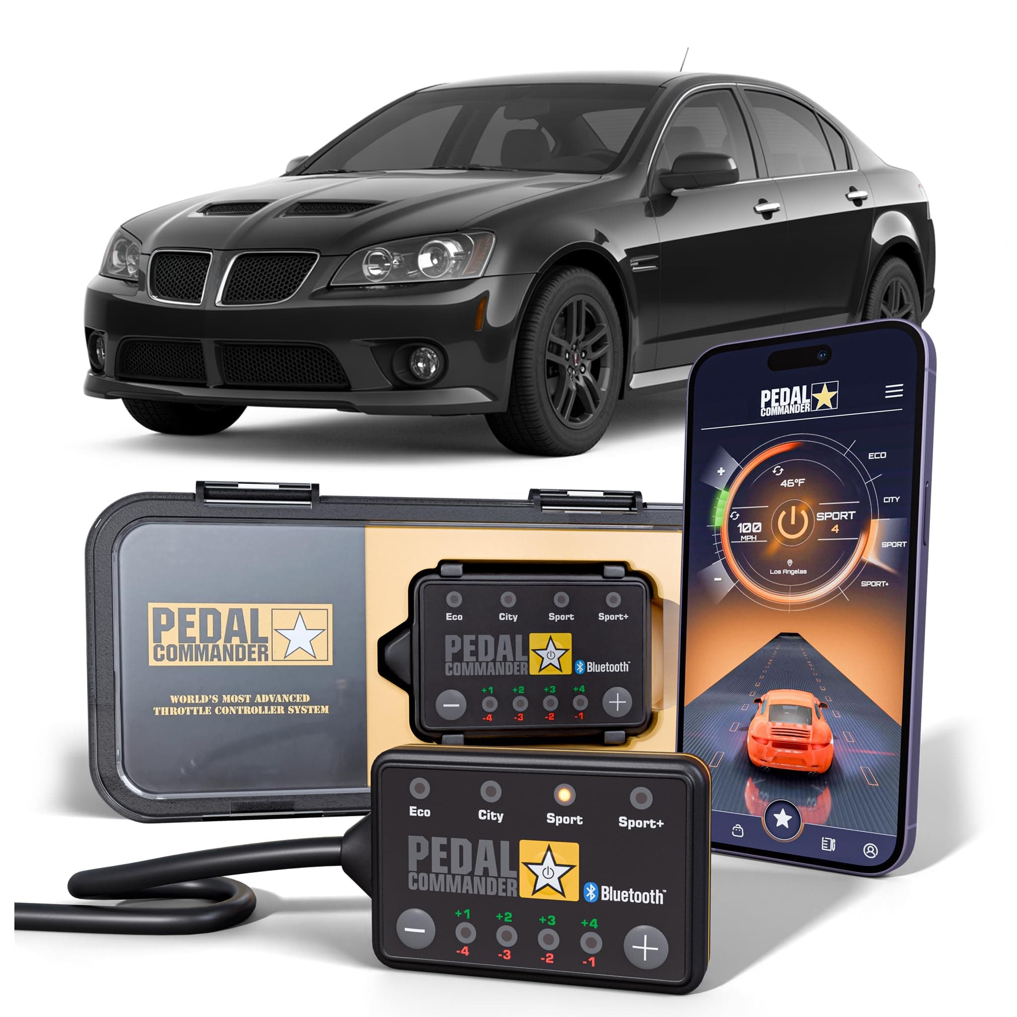 PEDAL COMMANDER for Pontiac G8 2008-2009 Throttle Response Controller - Plug-and-Play, 4 Driving Modes, App Control, Throttle Controller Performance Mods, G8 Parts