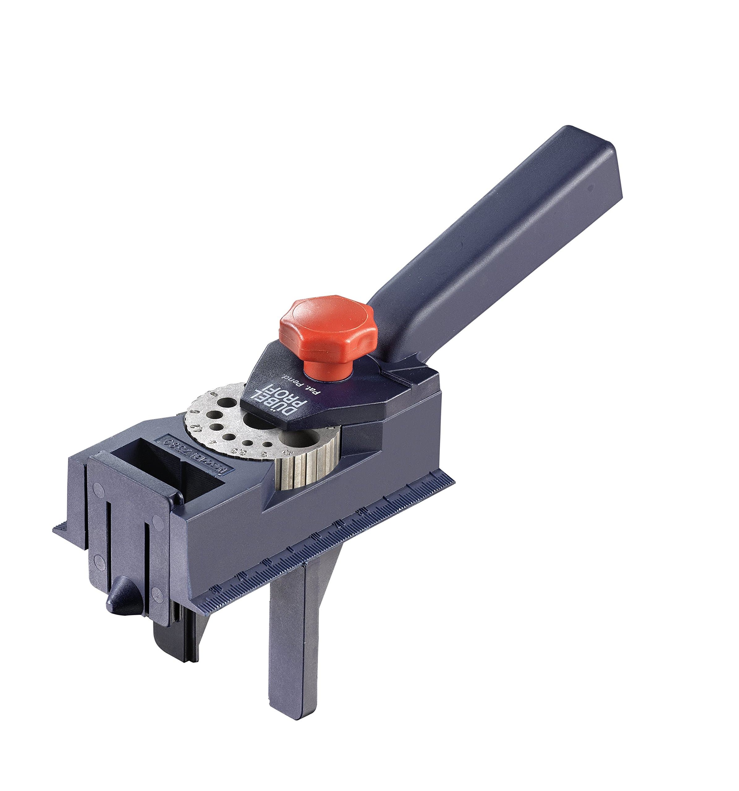 DÜBELPROFI Universal Dowel Jig with Adjustable Hole Sizes, Precise Woodworking Tool